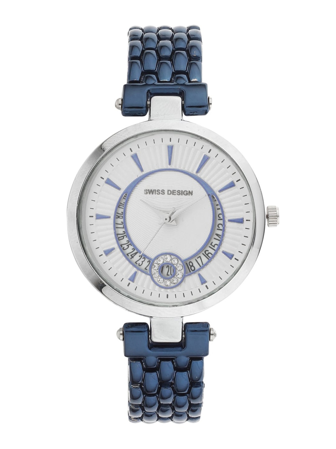 

Swiss Design Women Dial & Bracelet Style Straps Analogue Watch SDWJ Set-69, White