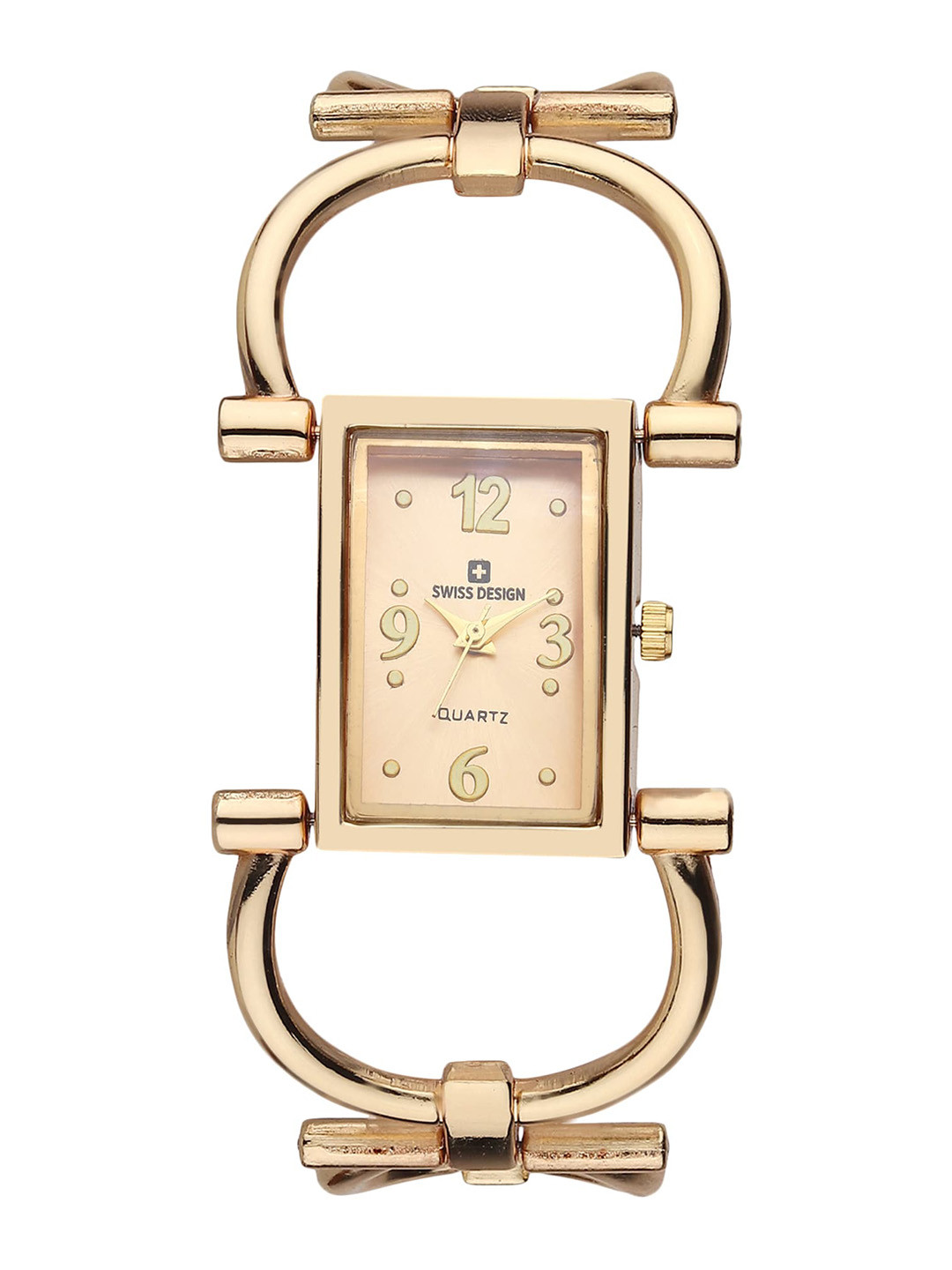 

Swiss Design Women Analogue Watch Gift Set SDWJ Set-29, Gold