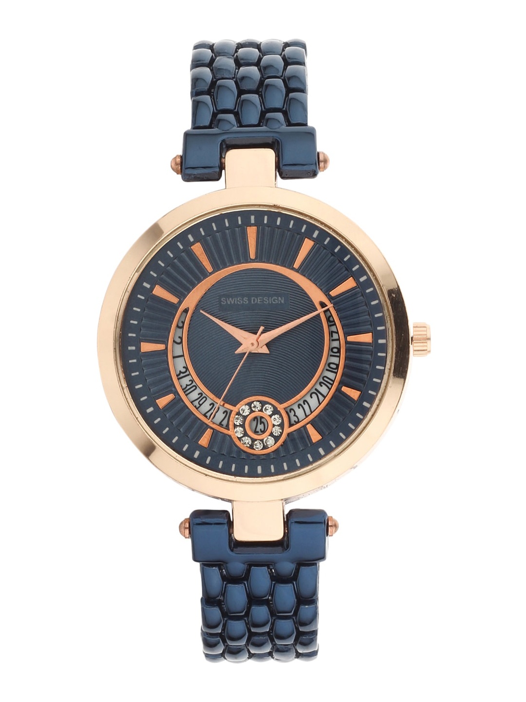 

Swiss Design Women Bracelet Style Straps Analogue Watch SDWJ Set-67, Blue