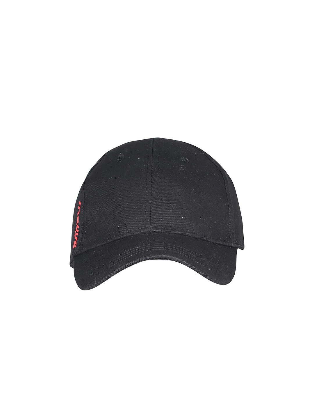 

iSWEVEN Printed Cotton Baseball Cap, Black