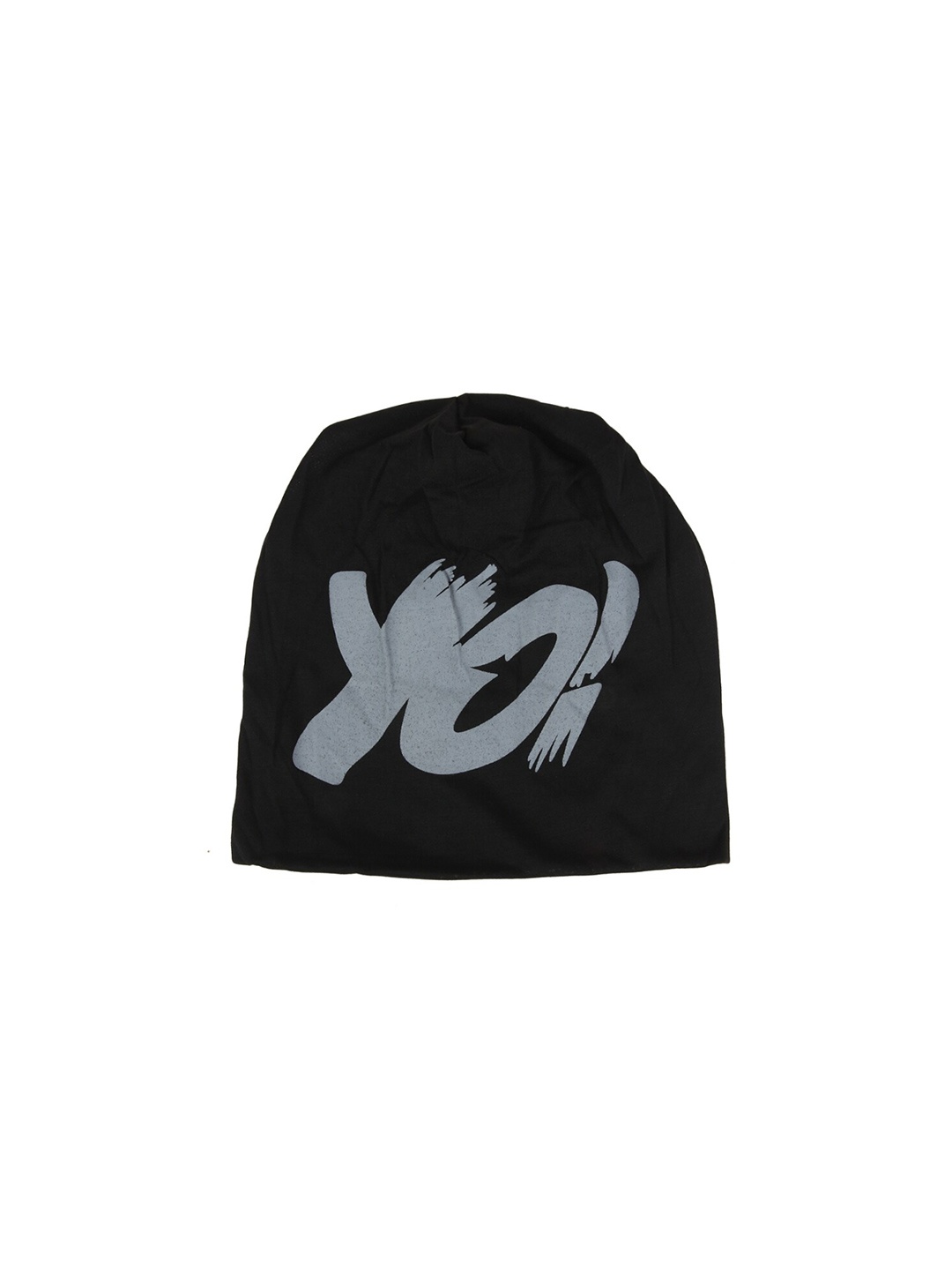 

iSWEVEN Printed Beanie Cap, Black