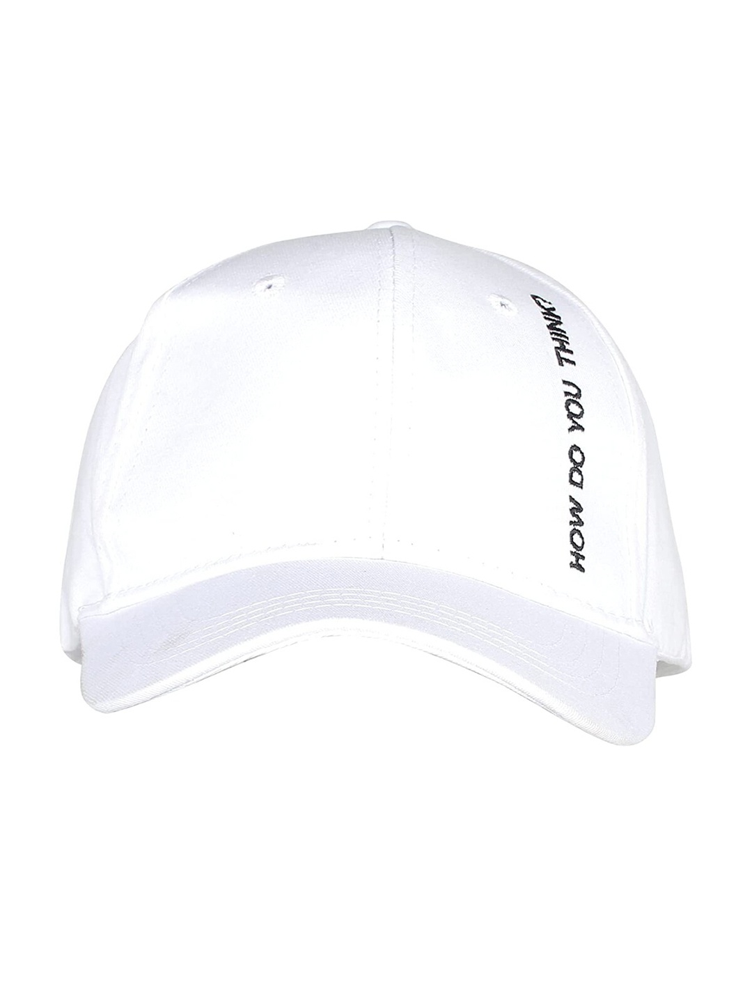 

iSWEVEN Light Weight Cotton Snapback Cap, White