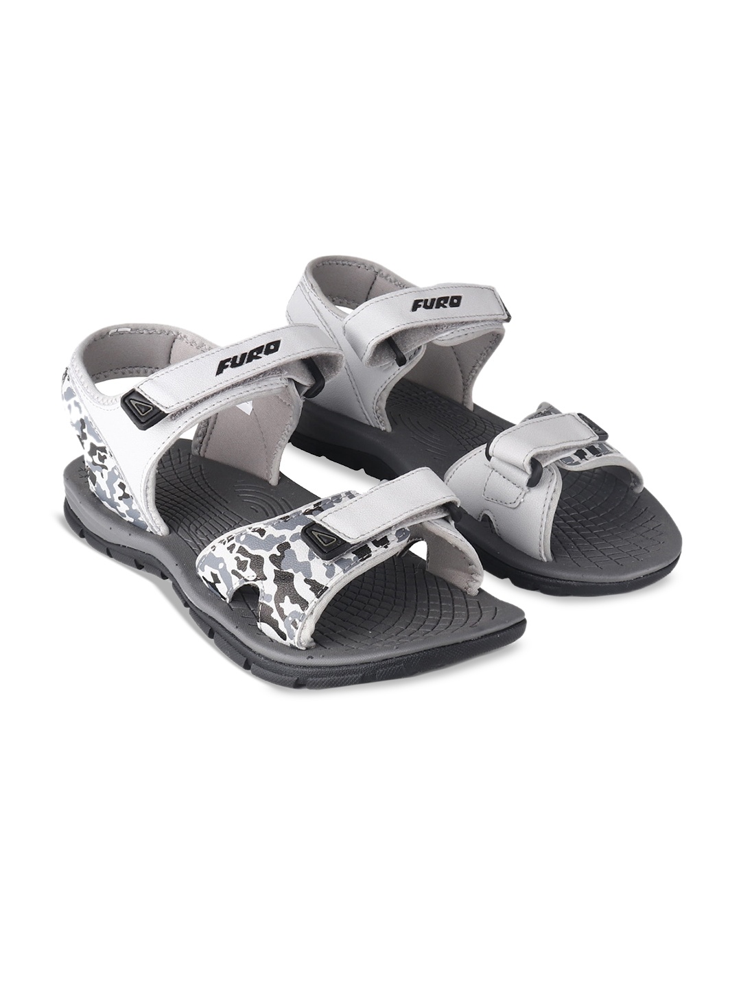 

FURO by Red Chief Men Textured Sports Sandals, Grey