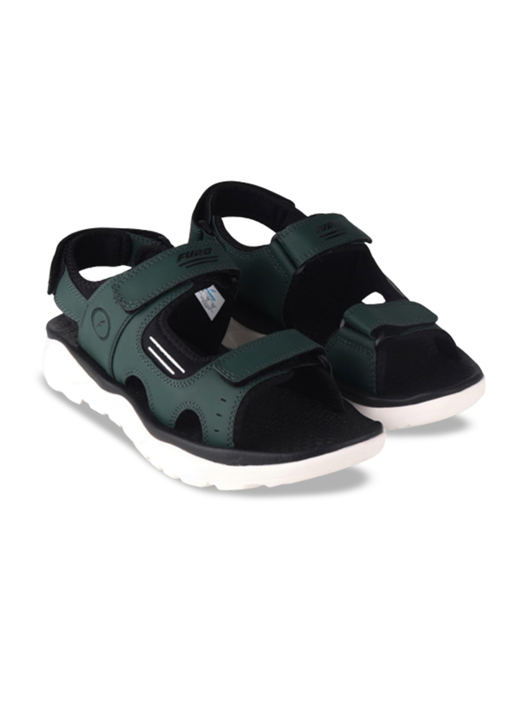 

FURO by Red Chief Men Textured Lightweight Velcro Sports Sandals, Olive