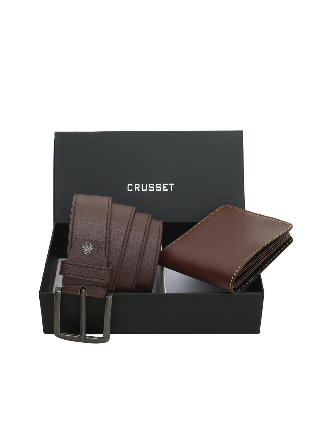 

CRUSSET Men Accessory Gift Set, Brown