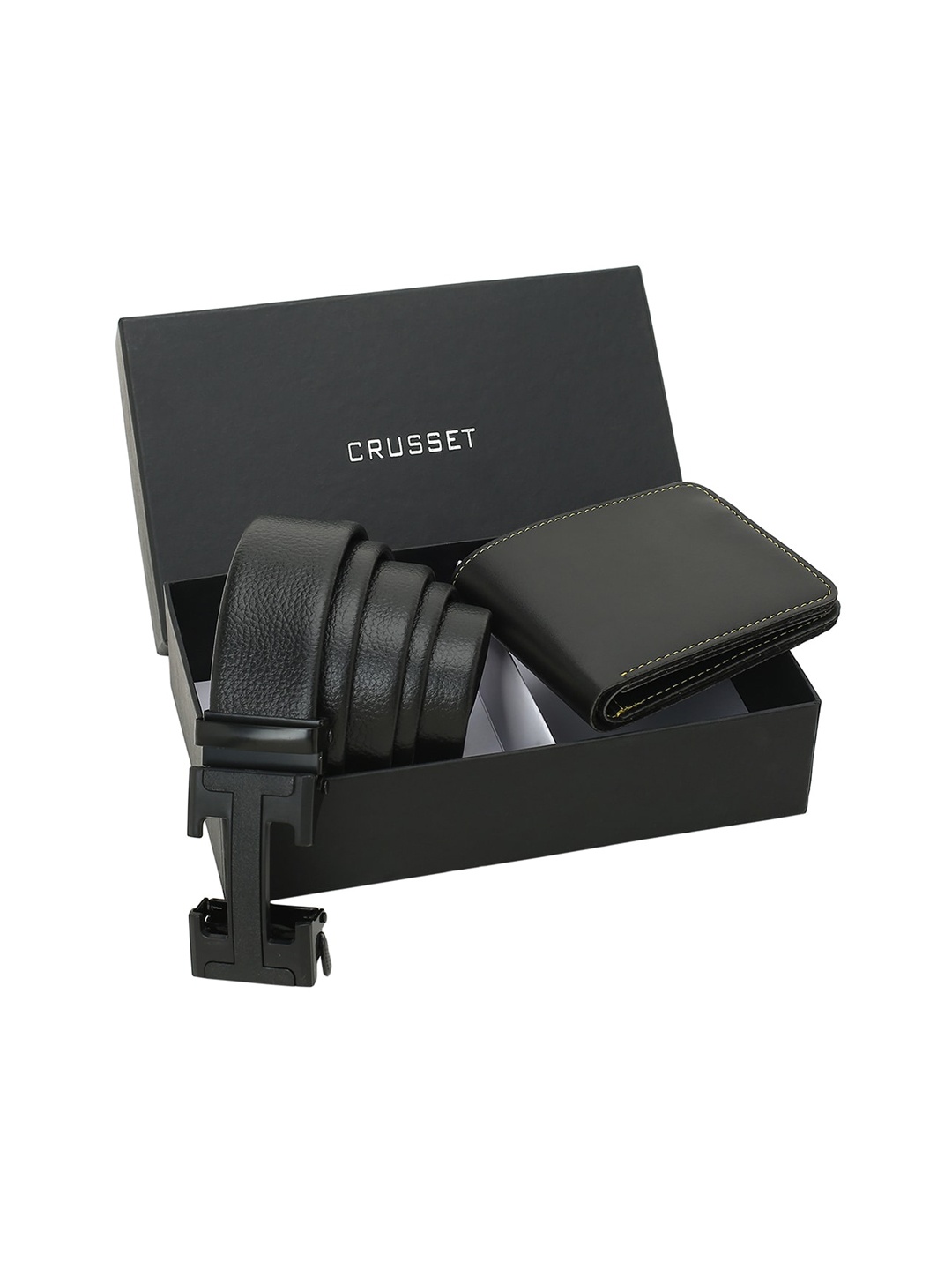 

CRUSSET Men Textured Accessory Gift Set, Black