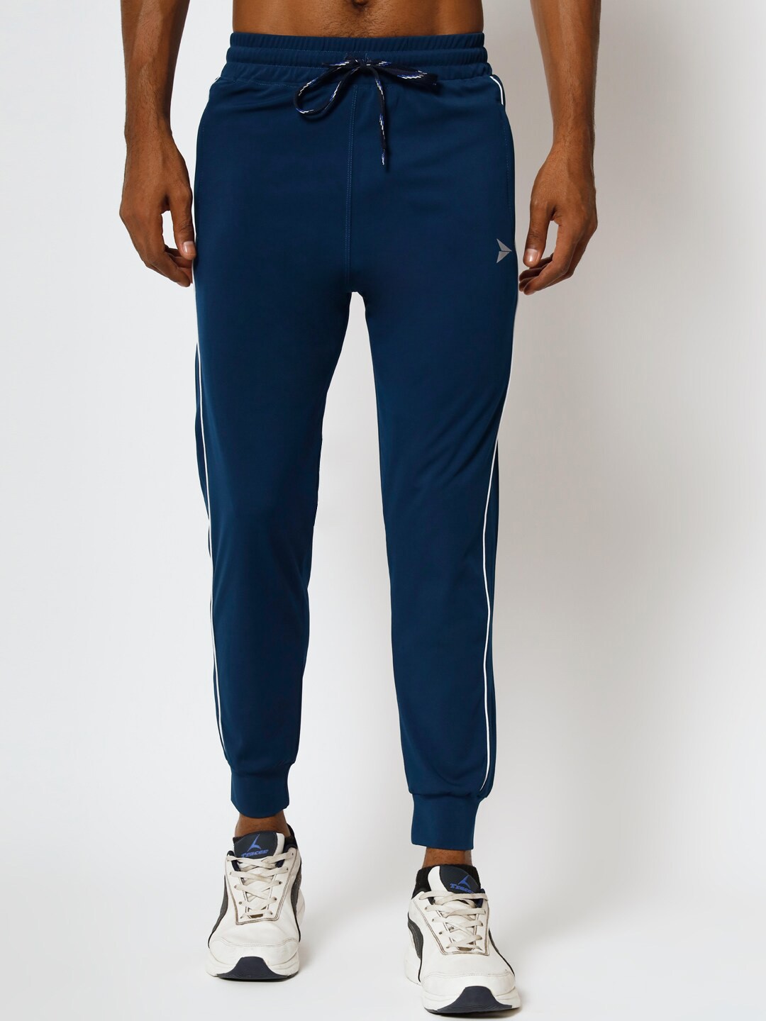 

FITINC Men Slim Fit Double Piping Sports Joggers With Antimicrobial, Blue