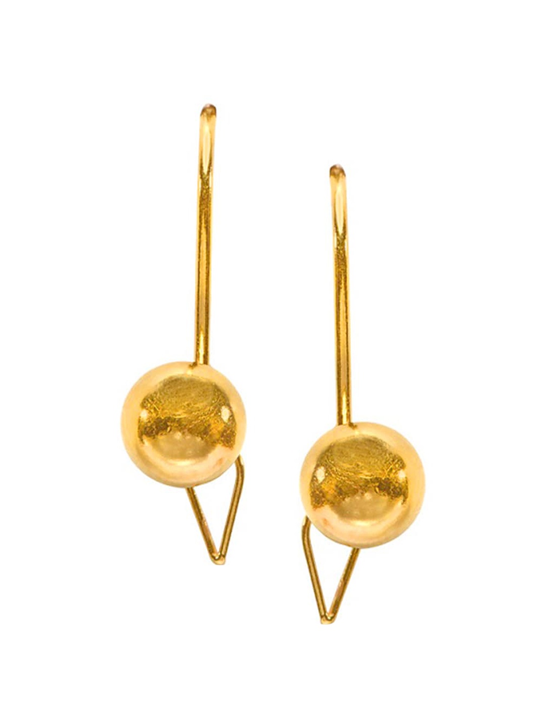 

SENCO Shiny Textured 22KT Gold Earrings-1.7gm