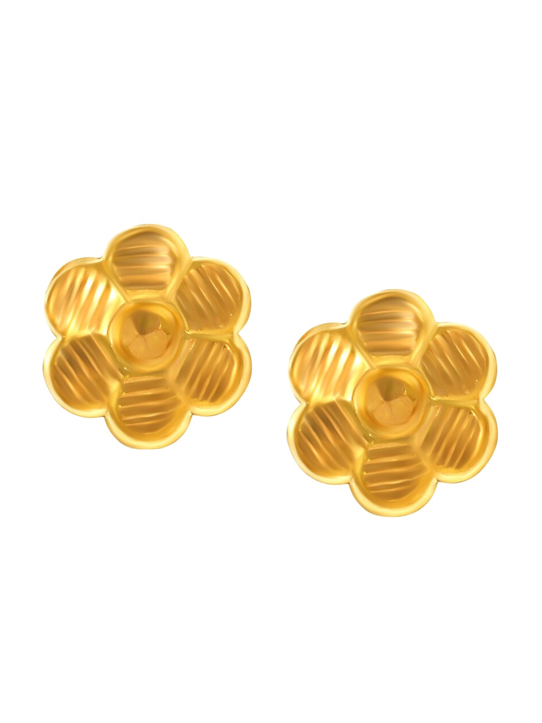 

SENCO New Floral 22KT Gold Stud Earrings-0.8gm