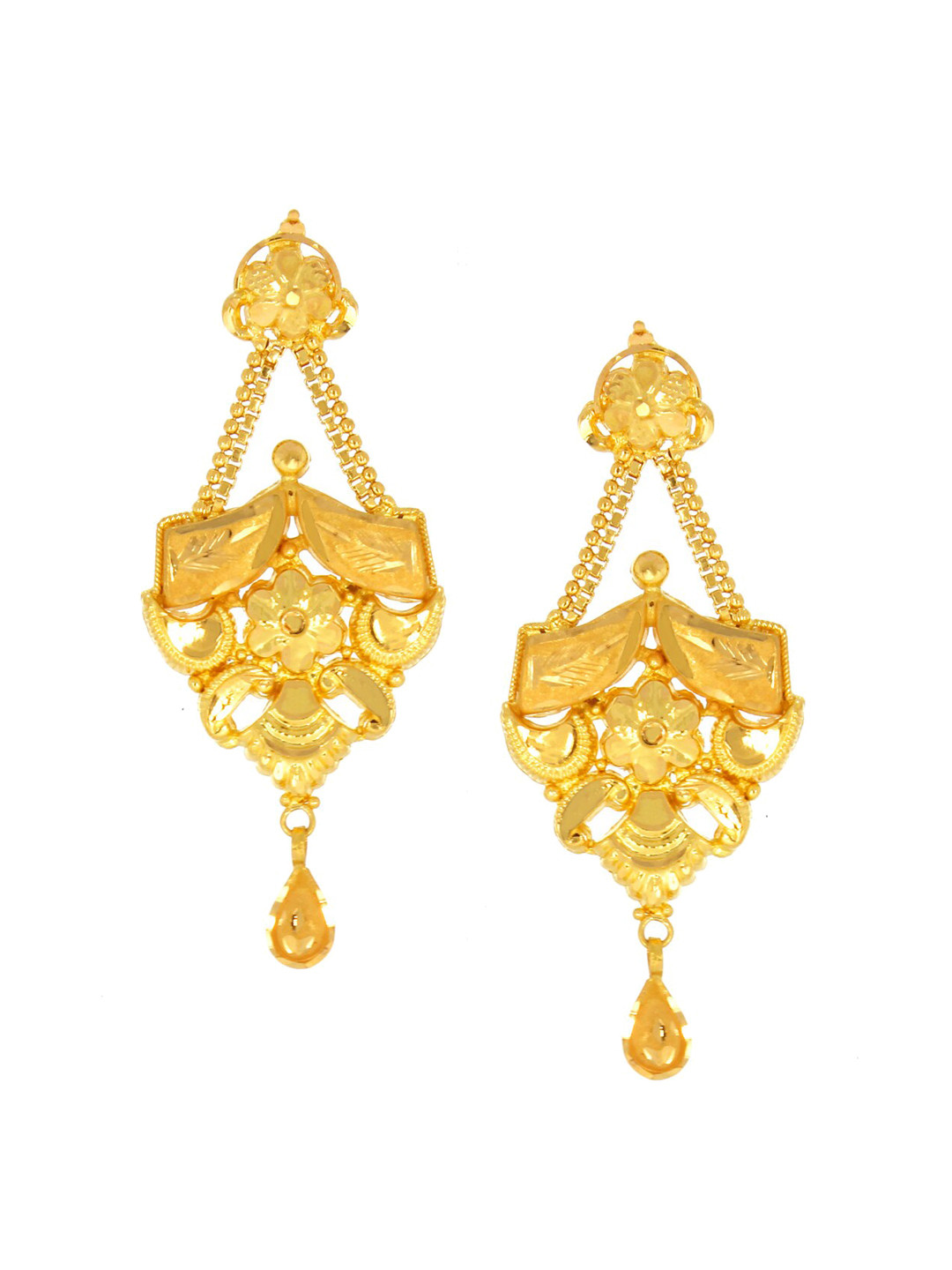 

SENCO Nakshi Swing 22KT Gold Earrings-2.5gm