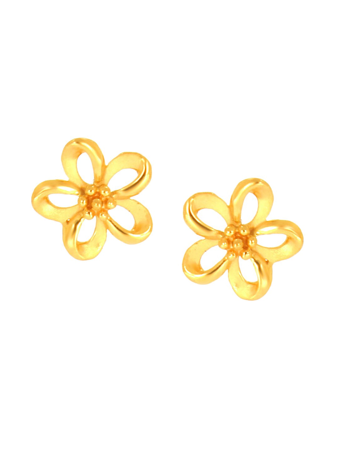 

SENCO Graceful Floral 22KT Gold Stud Earrings-1.6gm