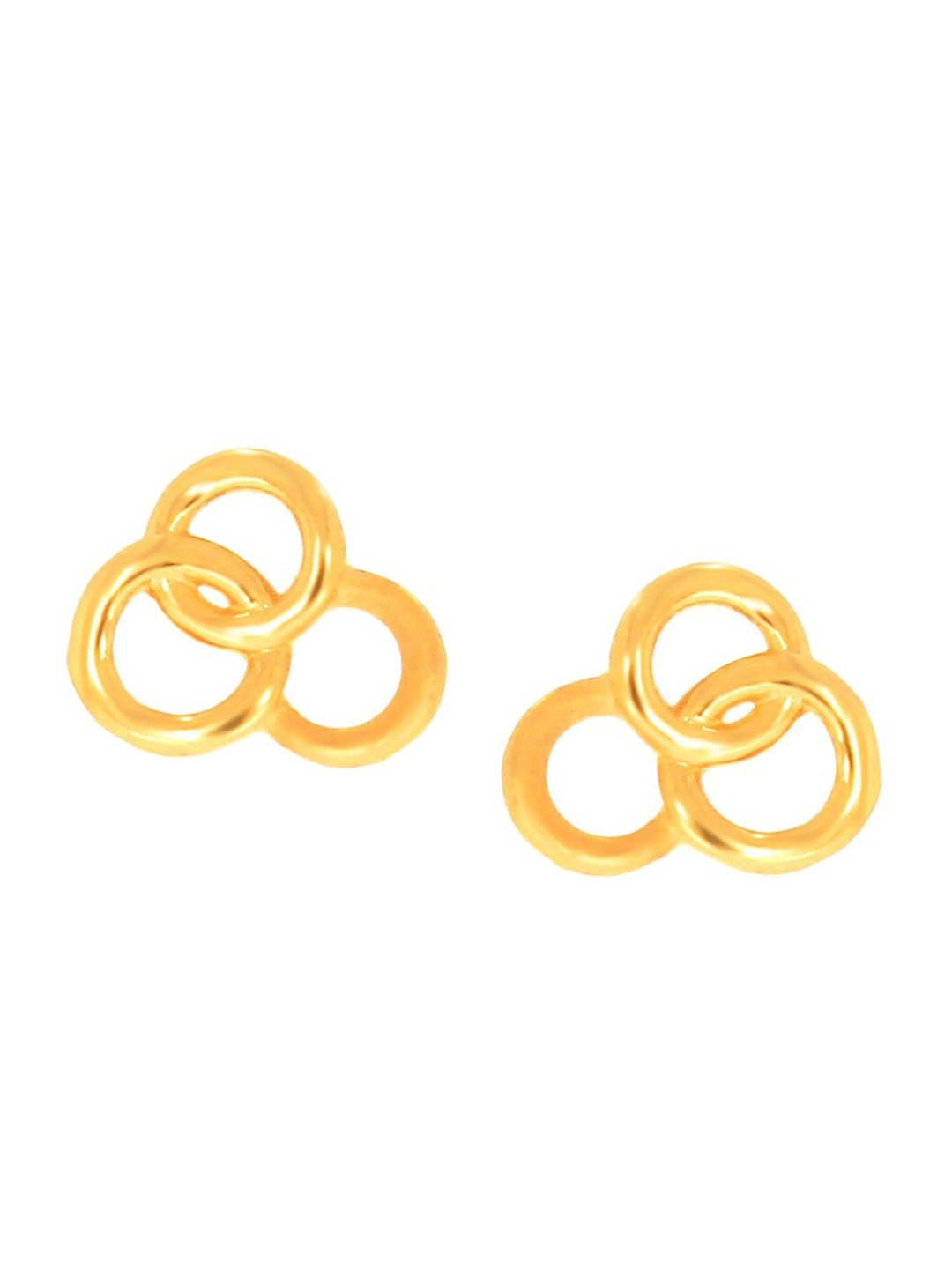 

SENCO Tri Circle 22KT Gold Stud Earrings-1.3gm