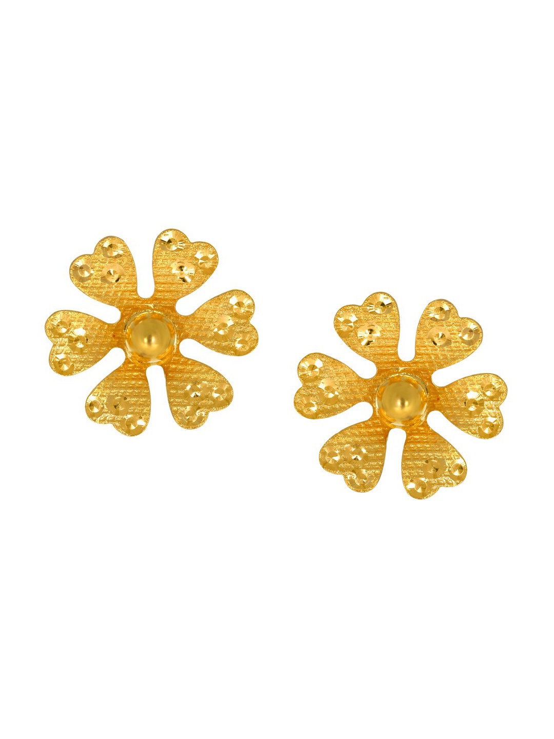 

SENCO Floral 22KT Gold Stud Earrings-1.6gm