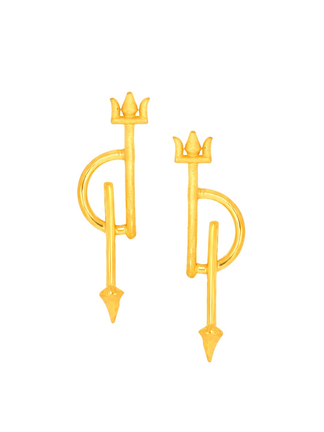 

SENCO Dhanush Ban 22KT Gold Earrings-1.0gm