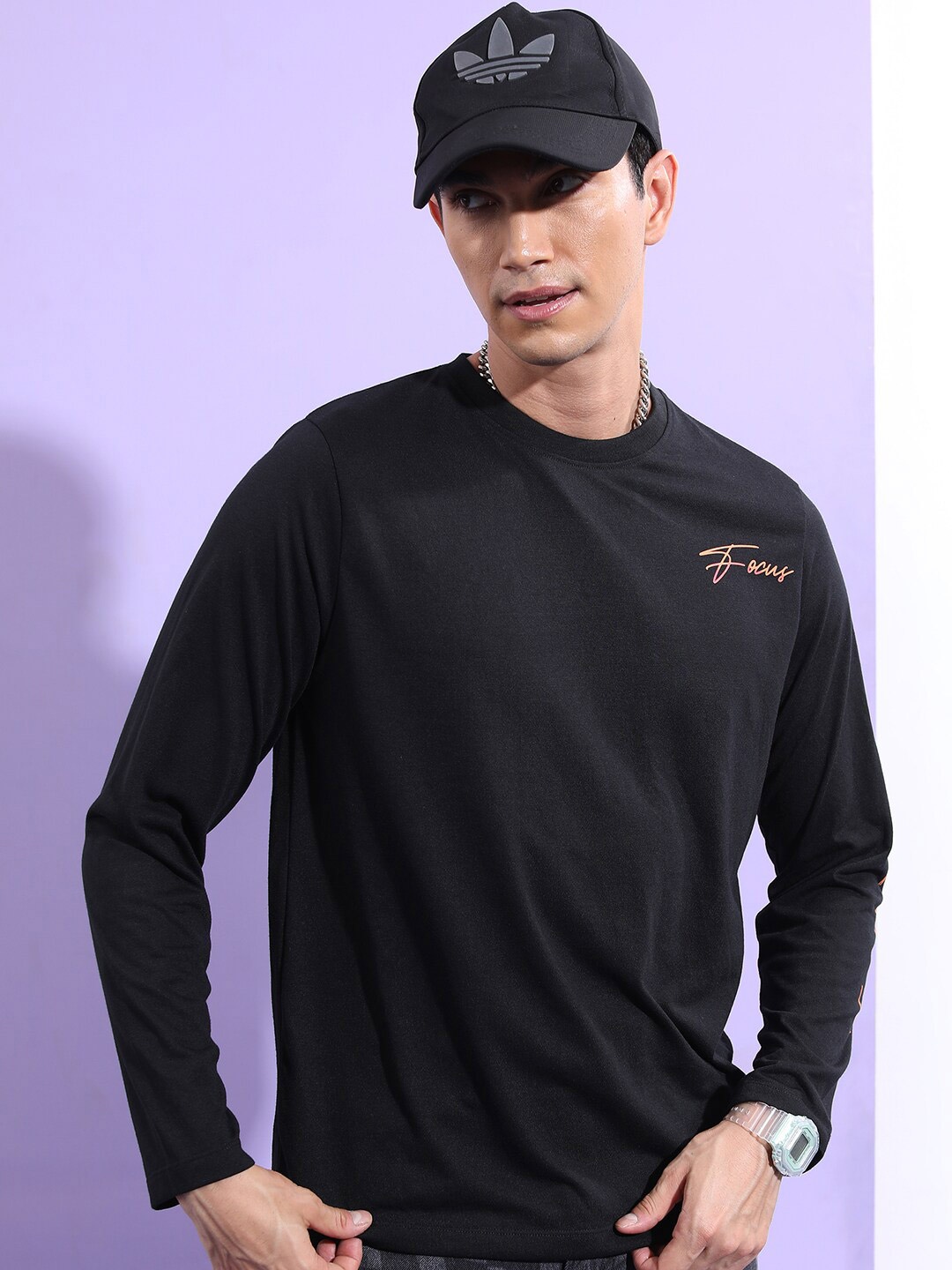 

KETCH Typography Printed Relaxed Fit T-shirt, Black