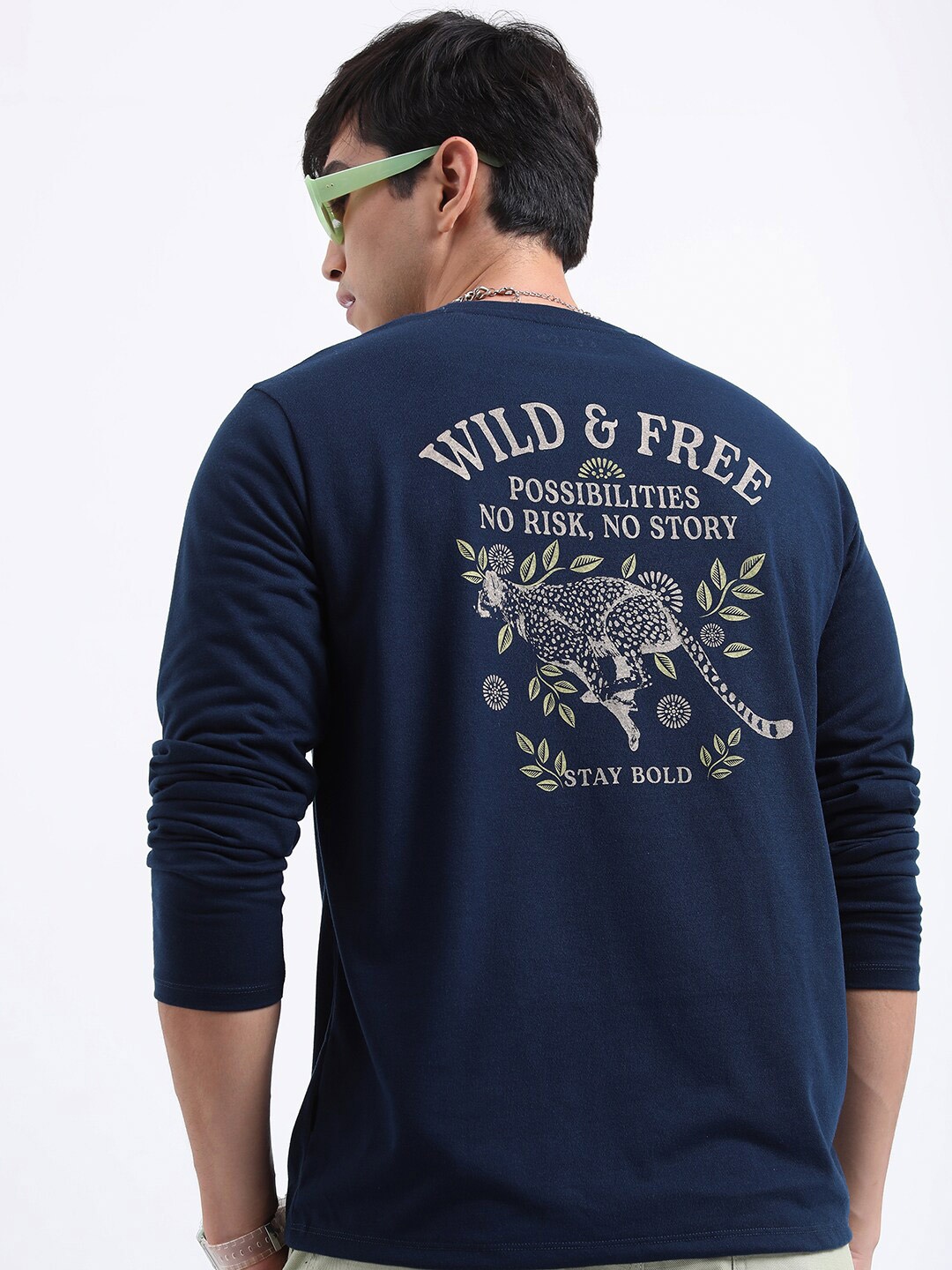 

KETCH Typography Printed Long Sleeve T-shirt, Navy blue
