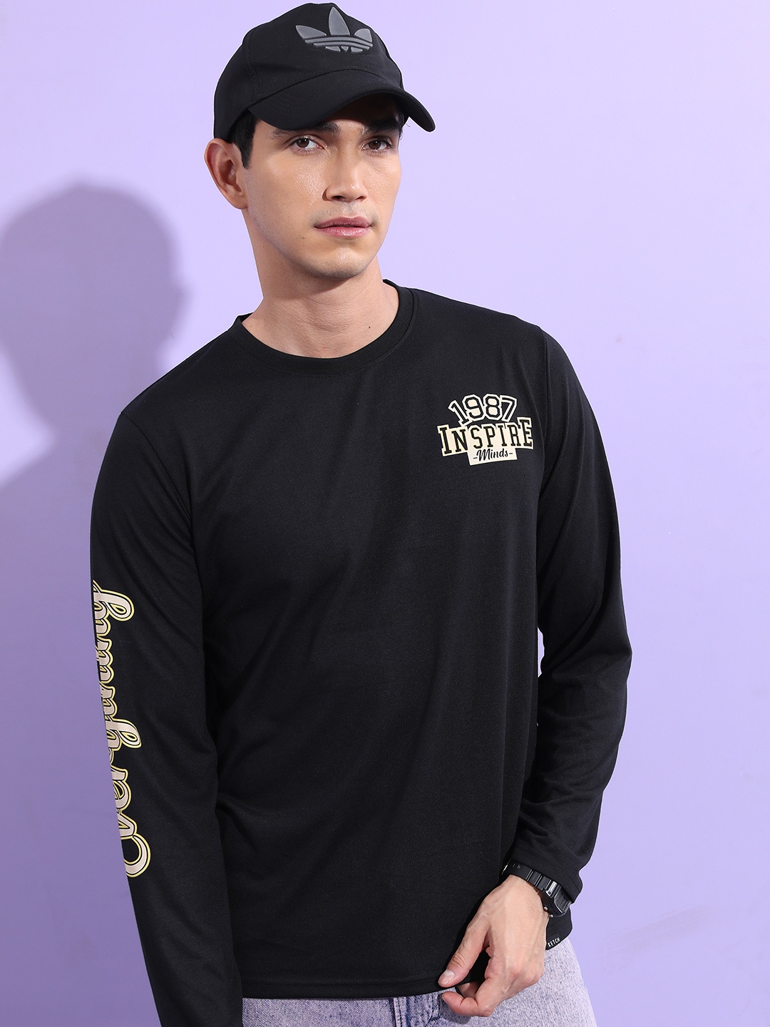 

KETCH Men Black Printed T-shirt