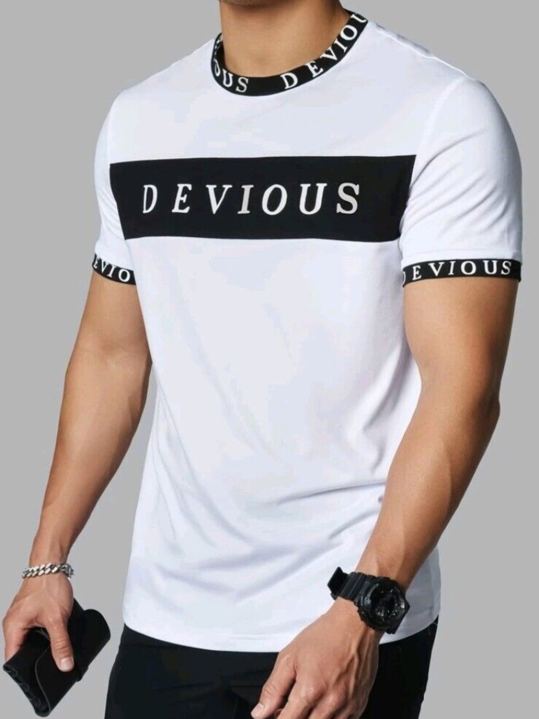 

Try This Typography Printed Cotton T-shirt, White