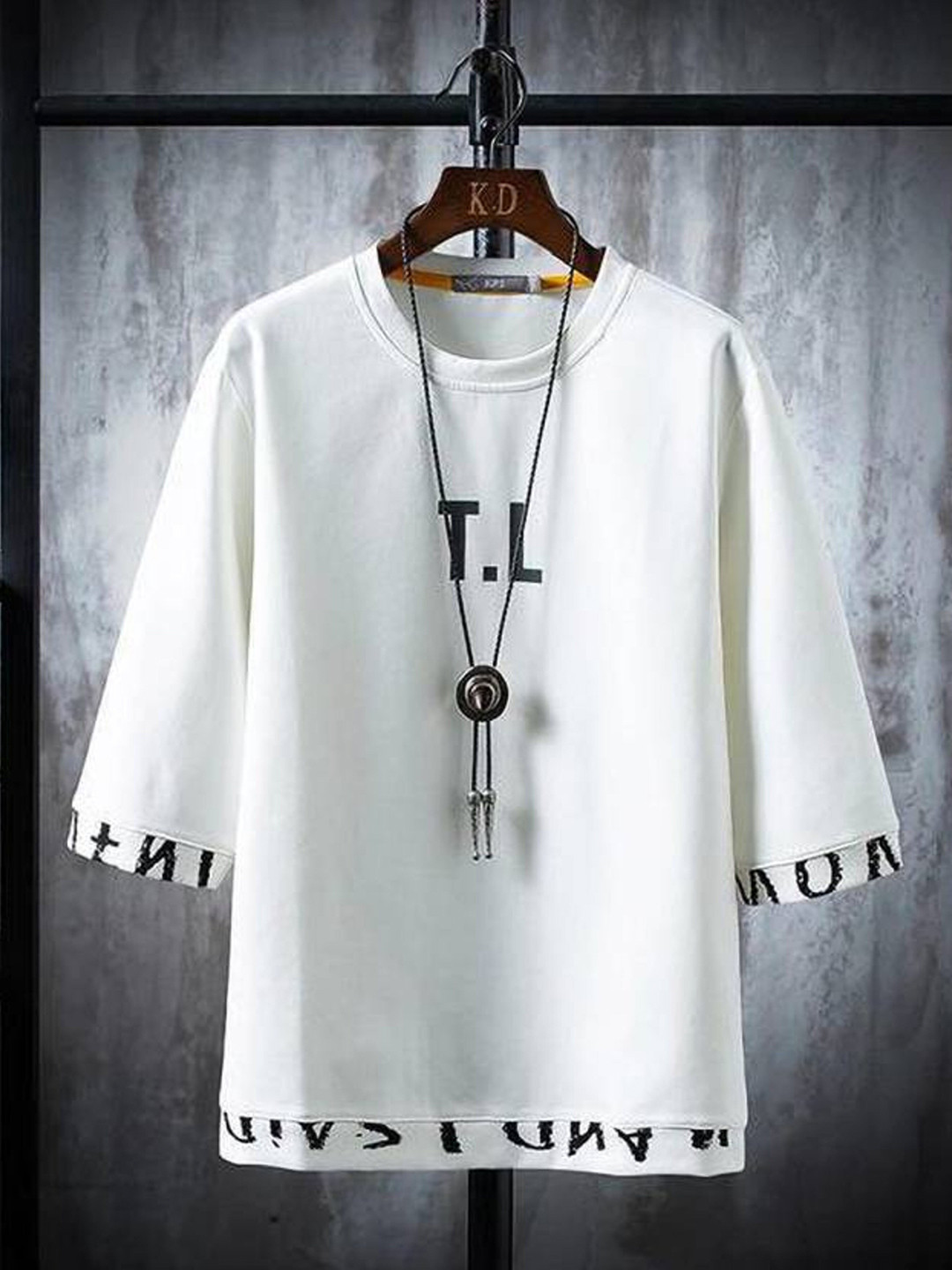 

Try This Typography Printed Cotton T-shirt, White