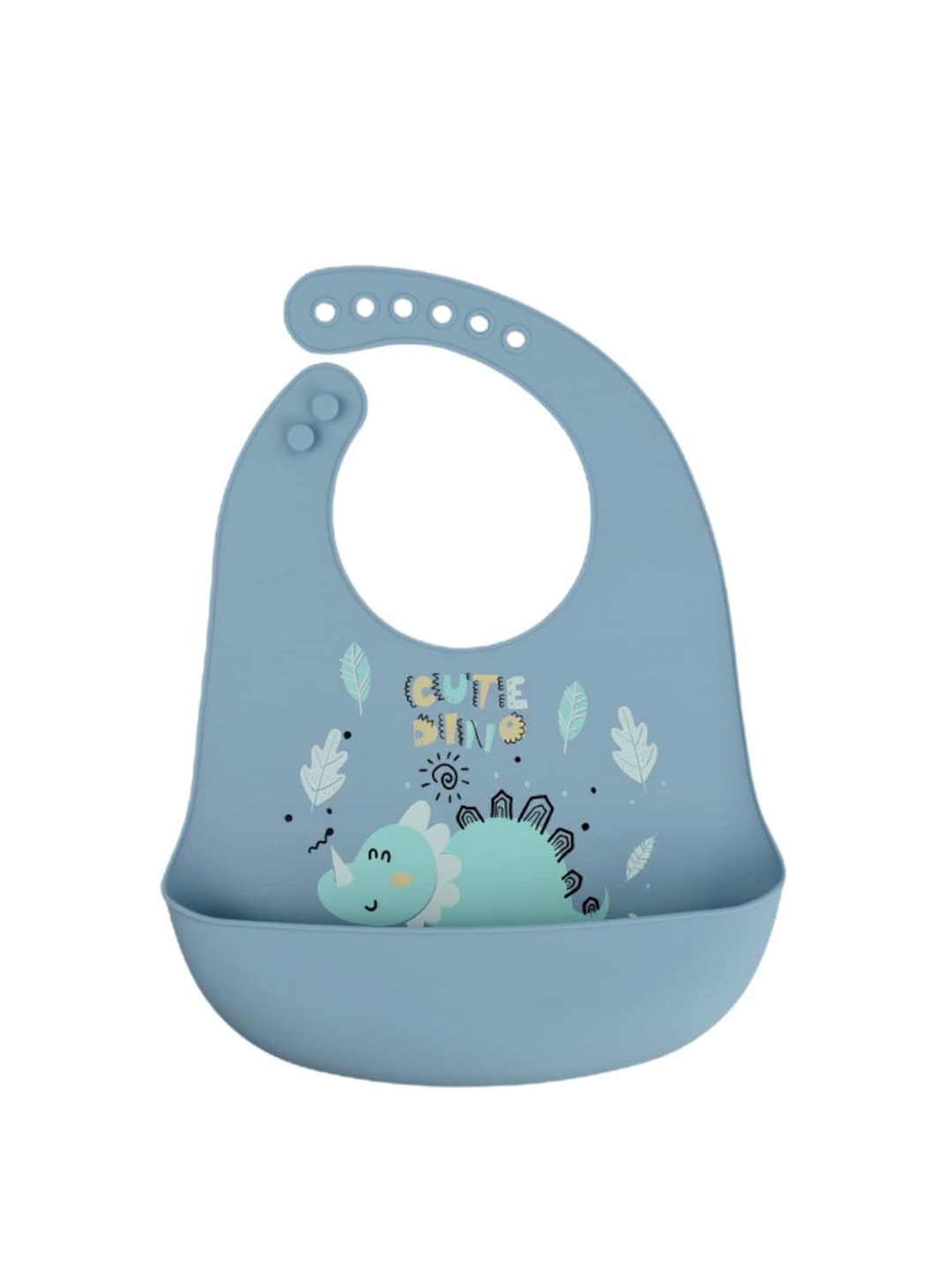 

YOUSTYLO Kids Printed Bibs With Crumb Collector, Blue