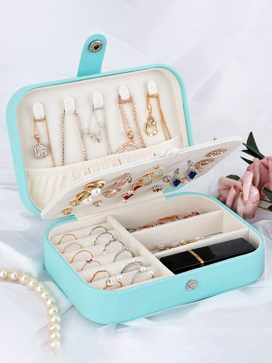 

YouBella Portable Jewellery Organiser, Blue