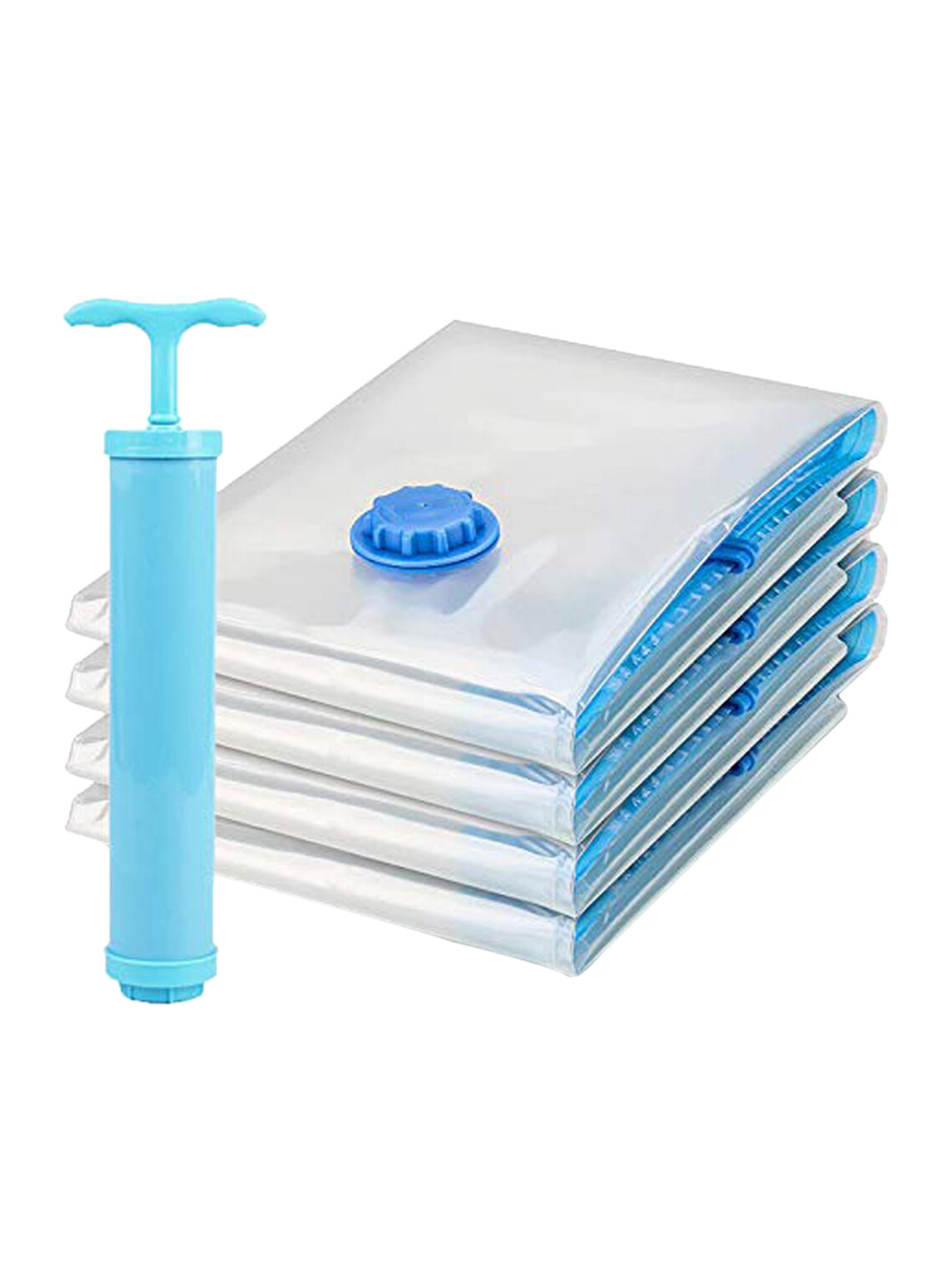 

YouBella Women 16 Pieces Vacuum Space Saver Storage Bag With Manual Air Pump, White