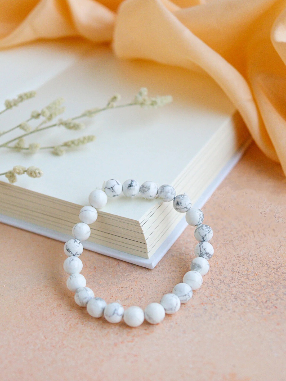 

RDK Beaded Charm Bracelet, White