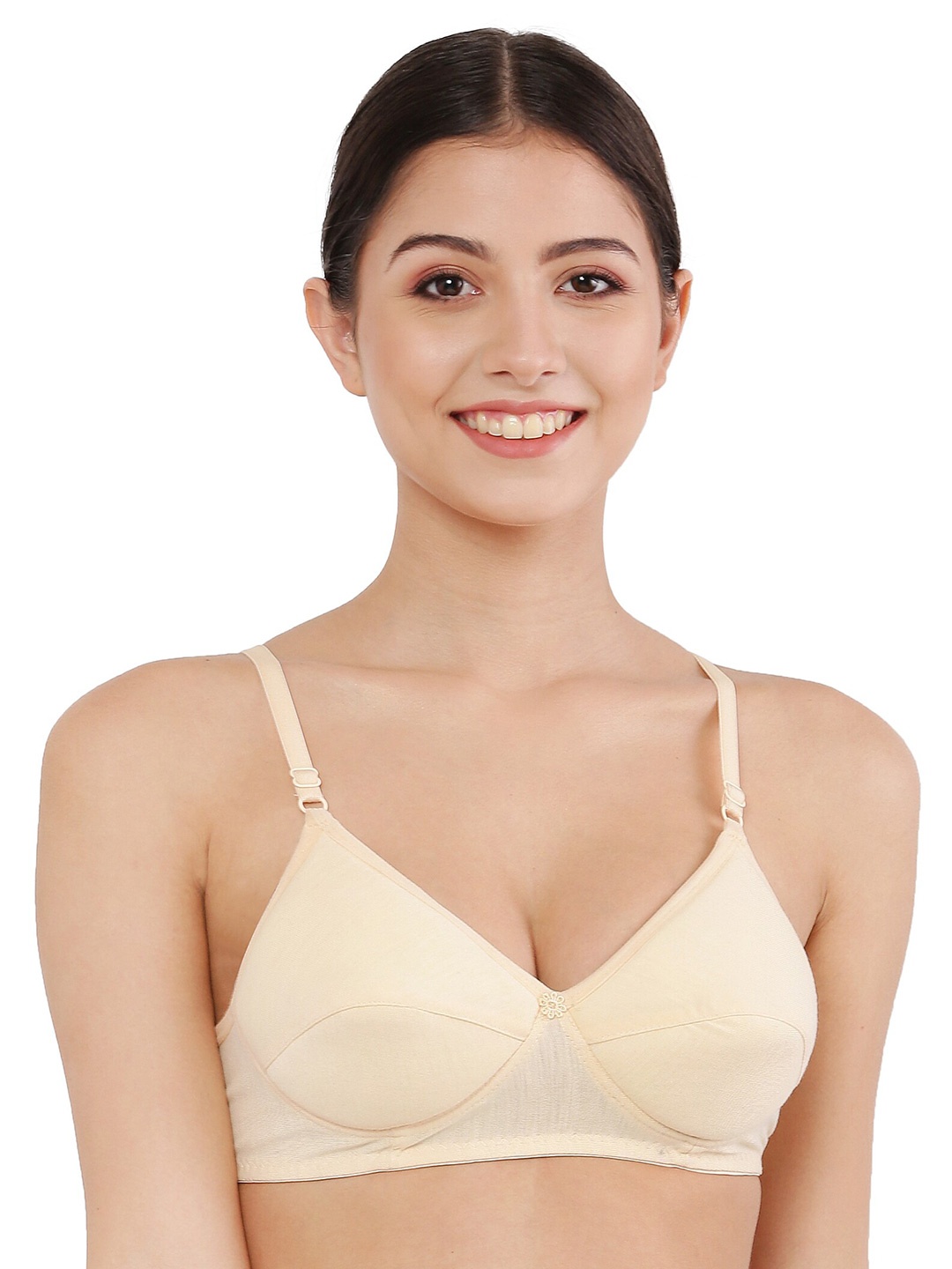 

Piylu Lightly Padded All Day Comfort Non-Wired Everyday Bra, Beige