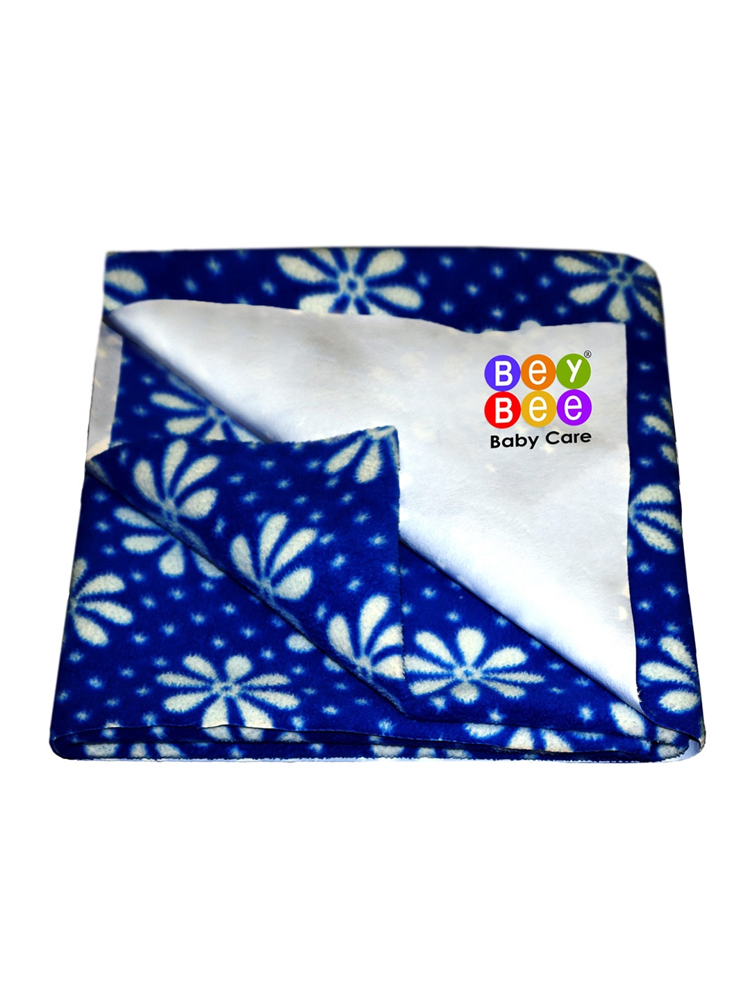 

BeyBee Kids Blue & White Printed Pure Cotton Single Dry Sheet