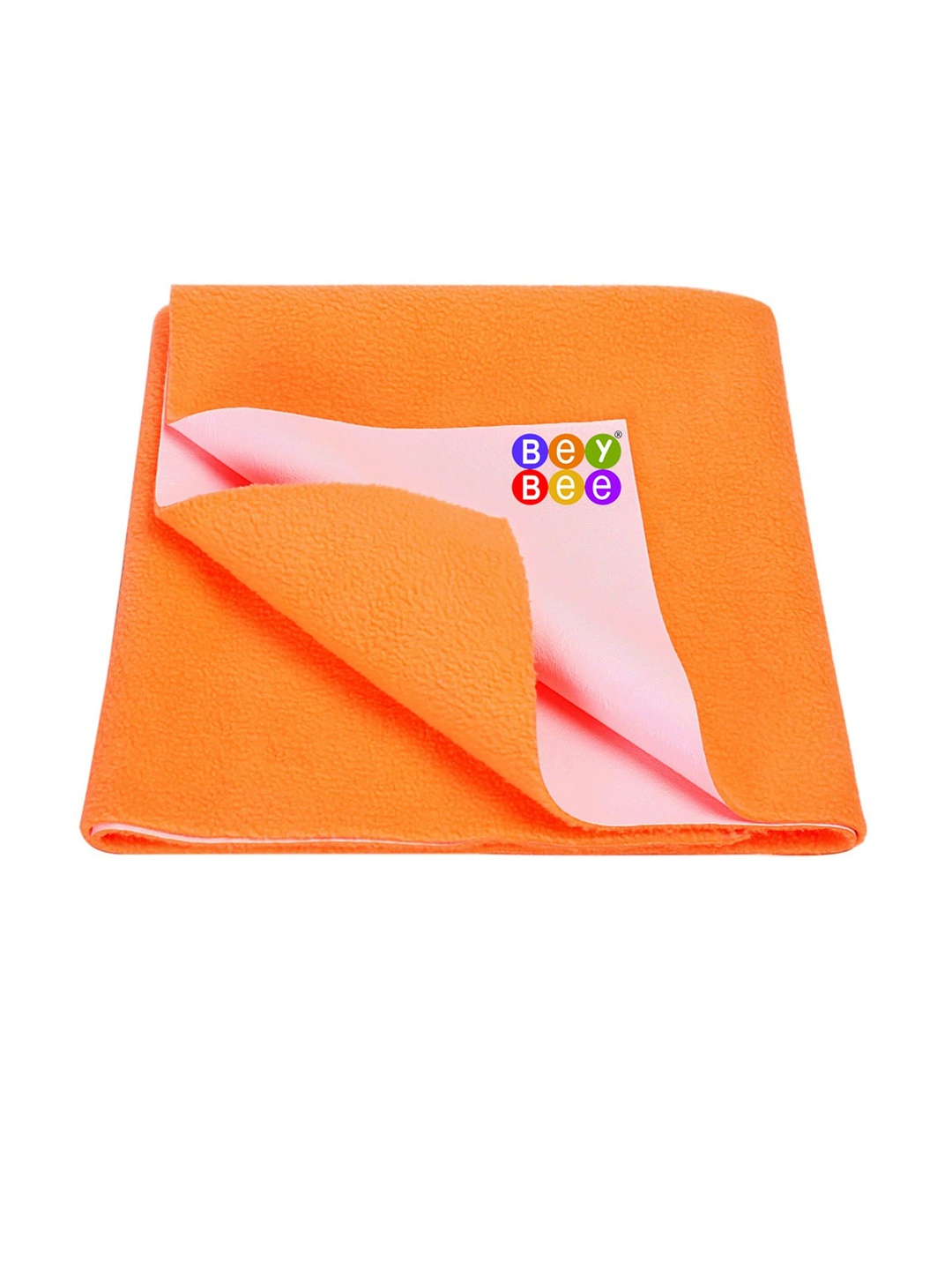 

BeyBee Kids Orange-Colored Cotton Medium Dry Sheet, Peach