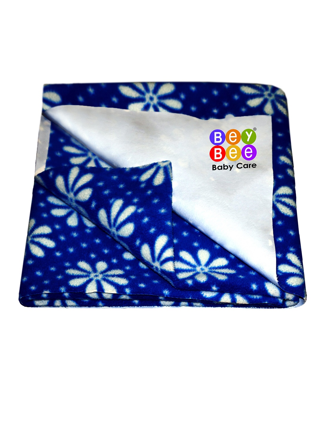 

BeyBee Kids Blue & White Printed Cotton Breathable Dry Sheet