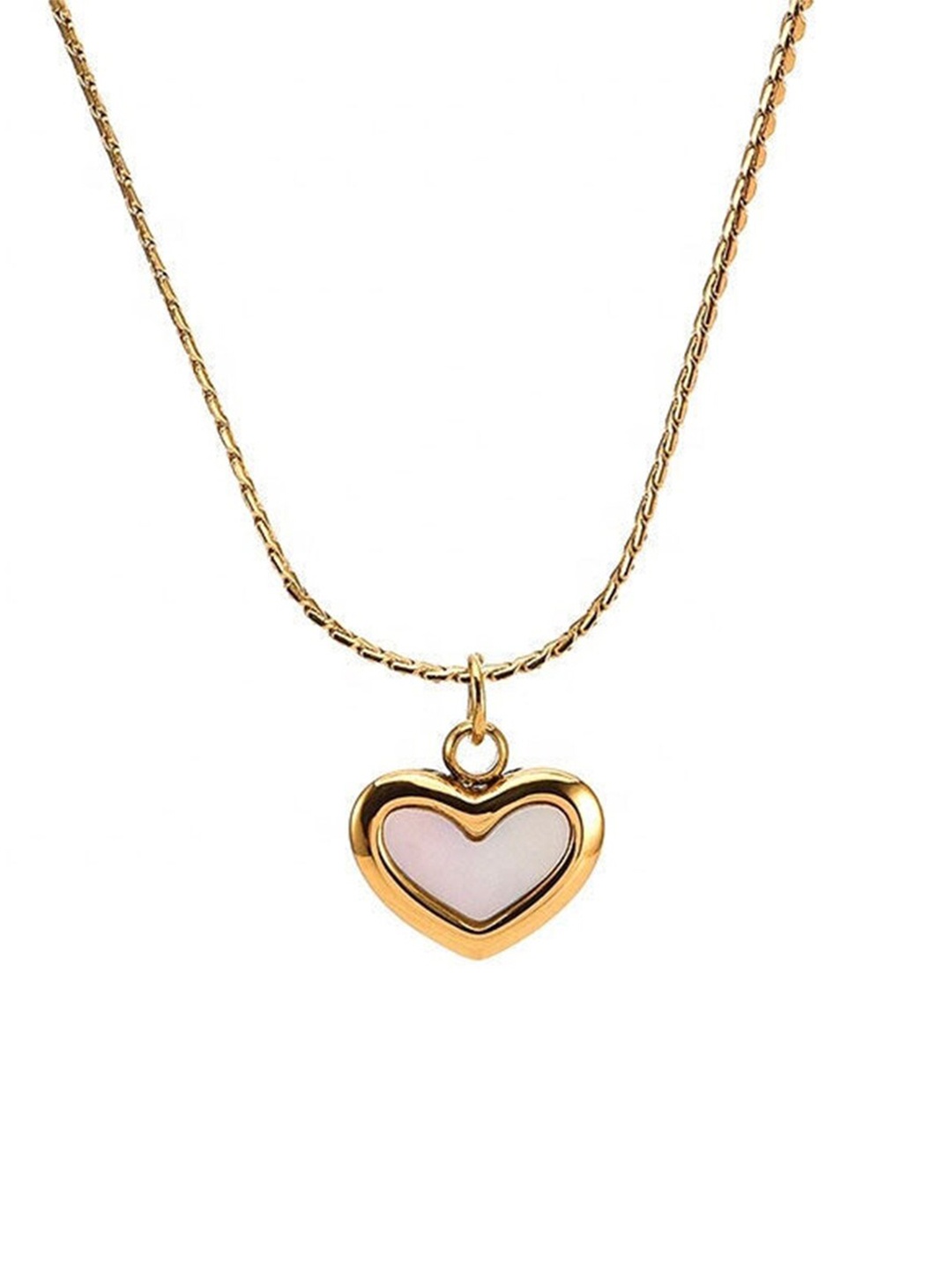 

PALMONAS 18k Gold-Plated Heart Necklace