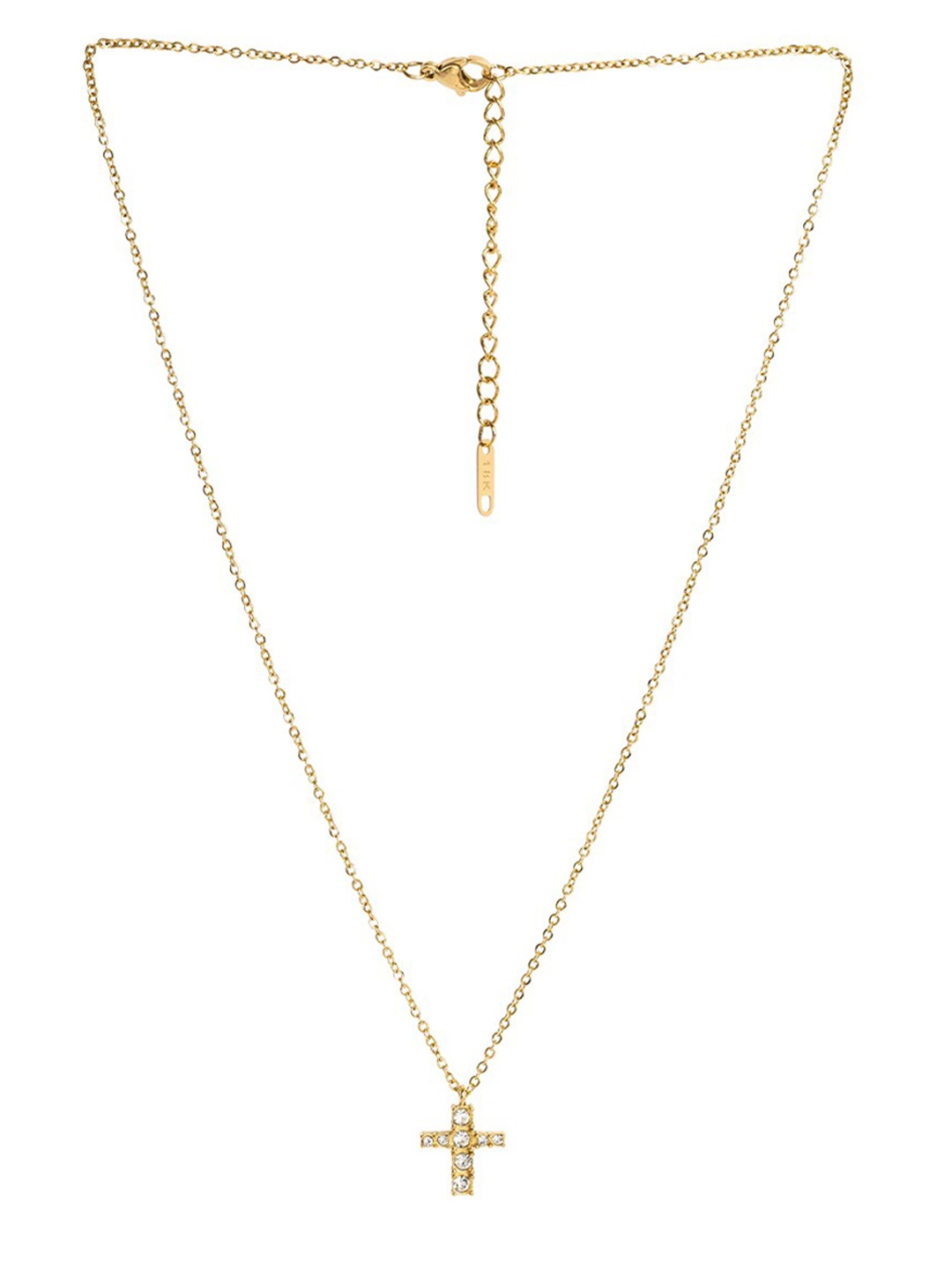 

PALMONAS Gold-Plated Cross Necklace
