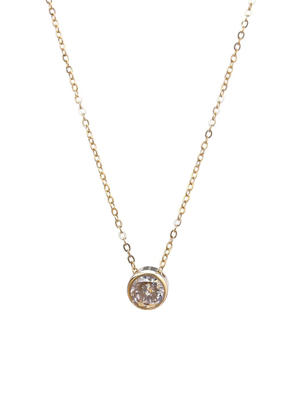 

PALMONAS 18 KT Gold-Plated April Birthstone Necklace