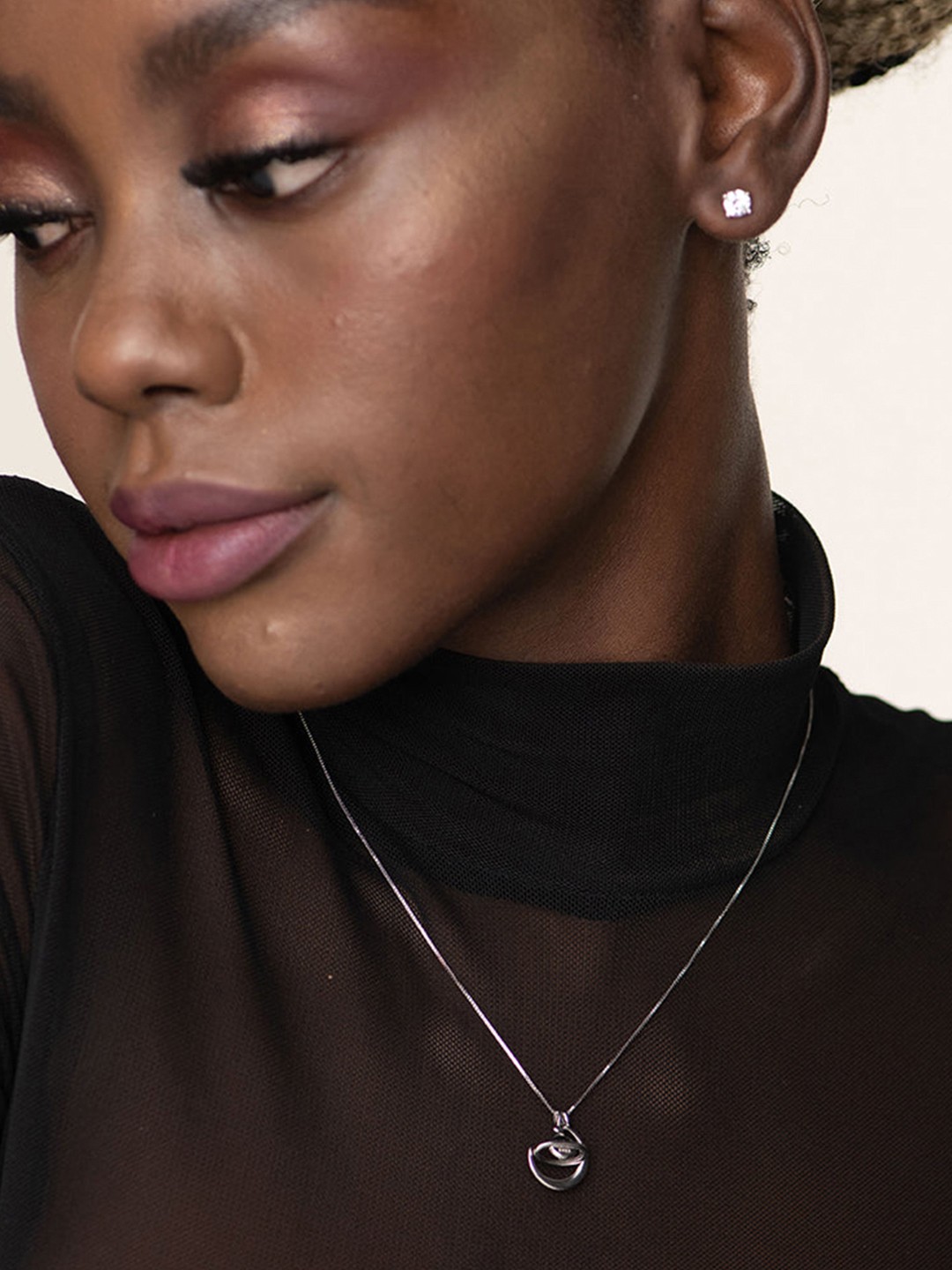 

PALMONAS Silver-Plated 925 Sterling Silver Minimal Necklace