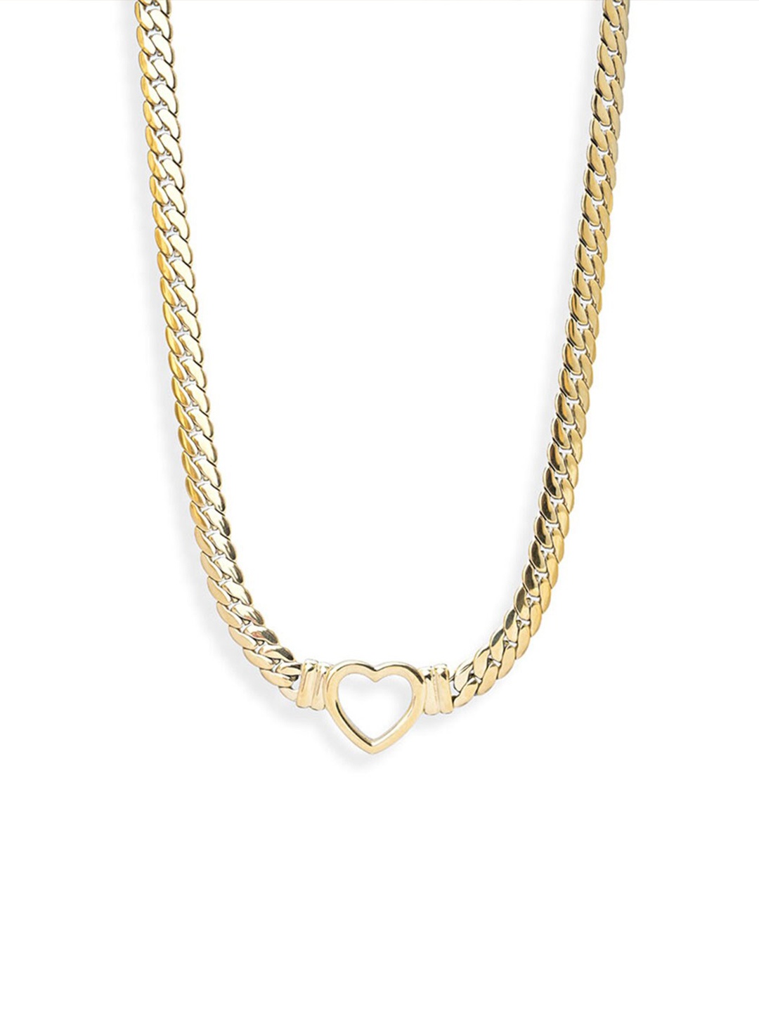 

PALMONAS 18k Gold Plated Hollow Heart Necklace