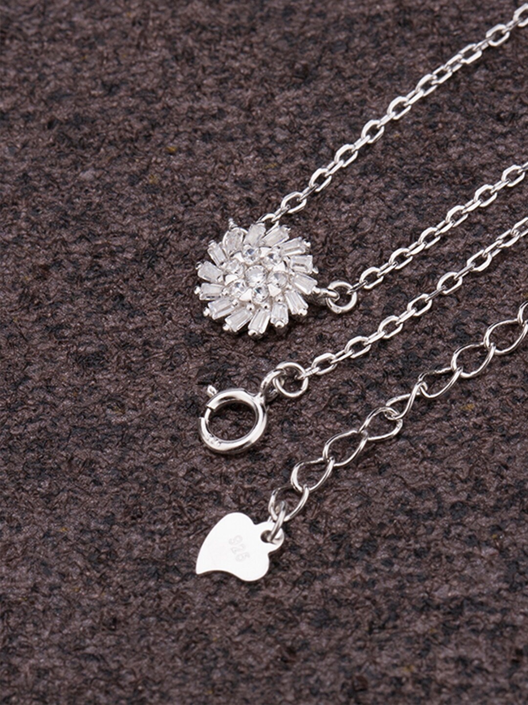 

PALMONAS 925 Sterling Silver Blooming flower Necklace
