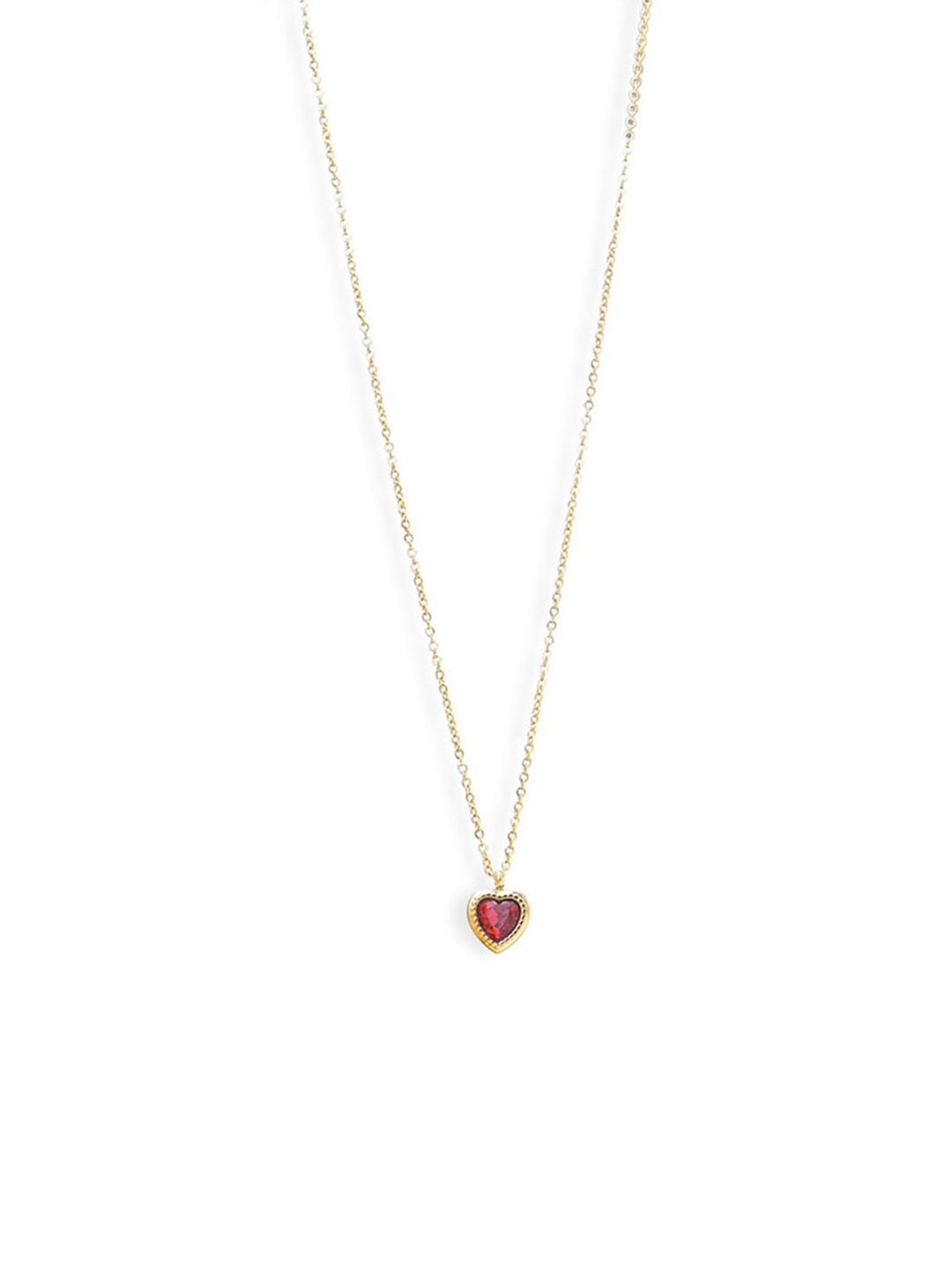 

PALMONAS 18 KT Gold-Plated Heart Pendant Necklace
