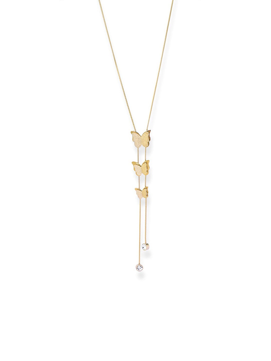 

PALMONAS 18k Gold-Plated Butterfly Necklace