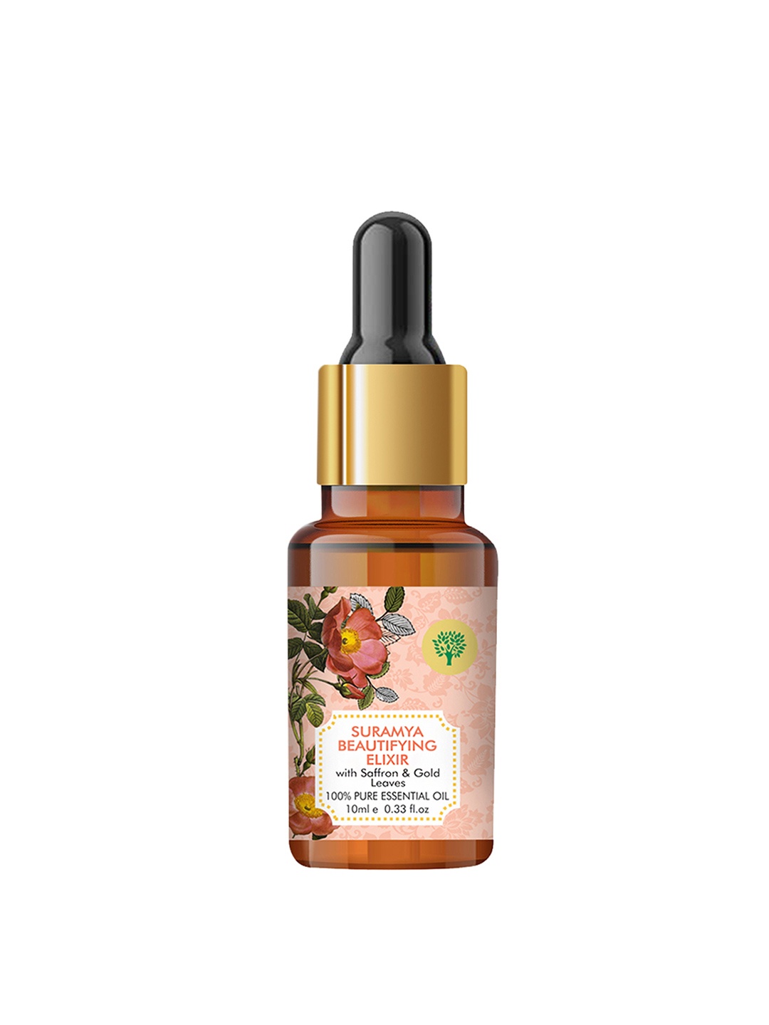 

Vaadi Herbals Suramya Beautifying Elixr Face Serum with Saffron & 24k Gold Leaves - 10ml, Pink