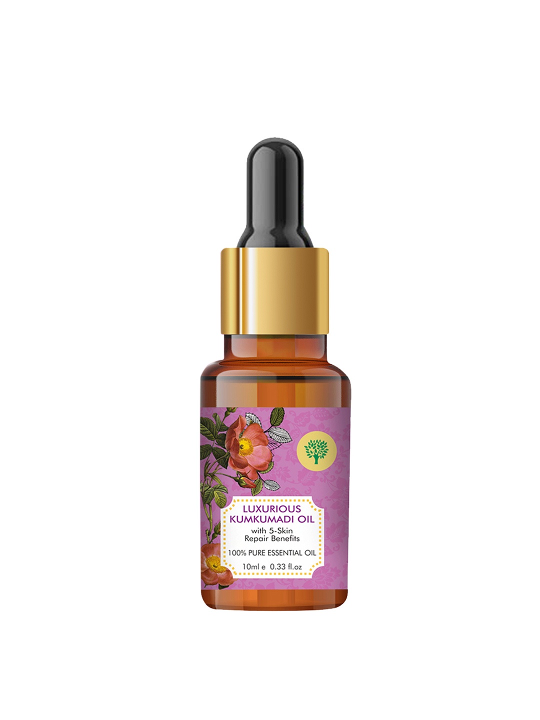 

Vaadi Herbals Luxurious Kumkumadi Oil with 5 Skin Repair Benefits - 10ml, Purple