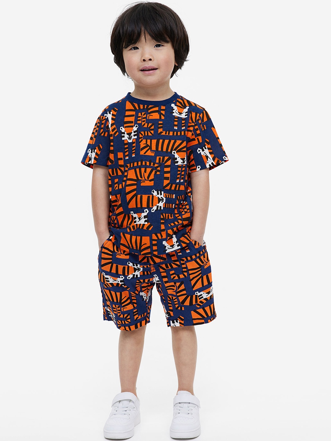 

H&M Boys Cotton Shorts, Orange