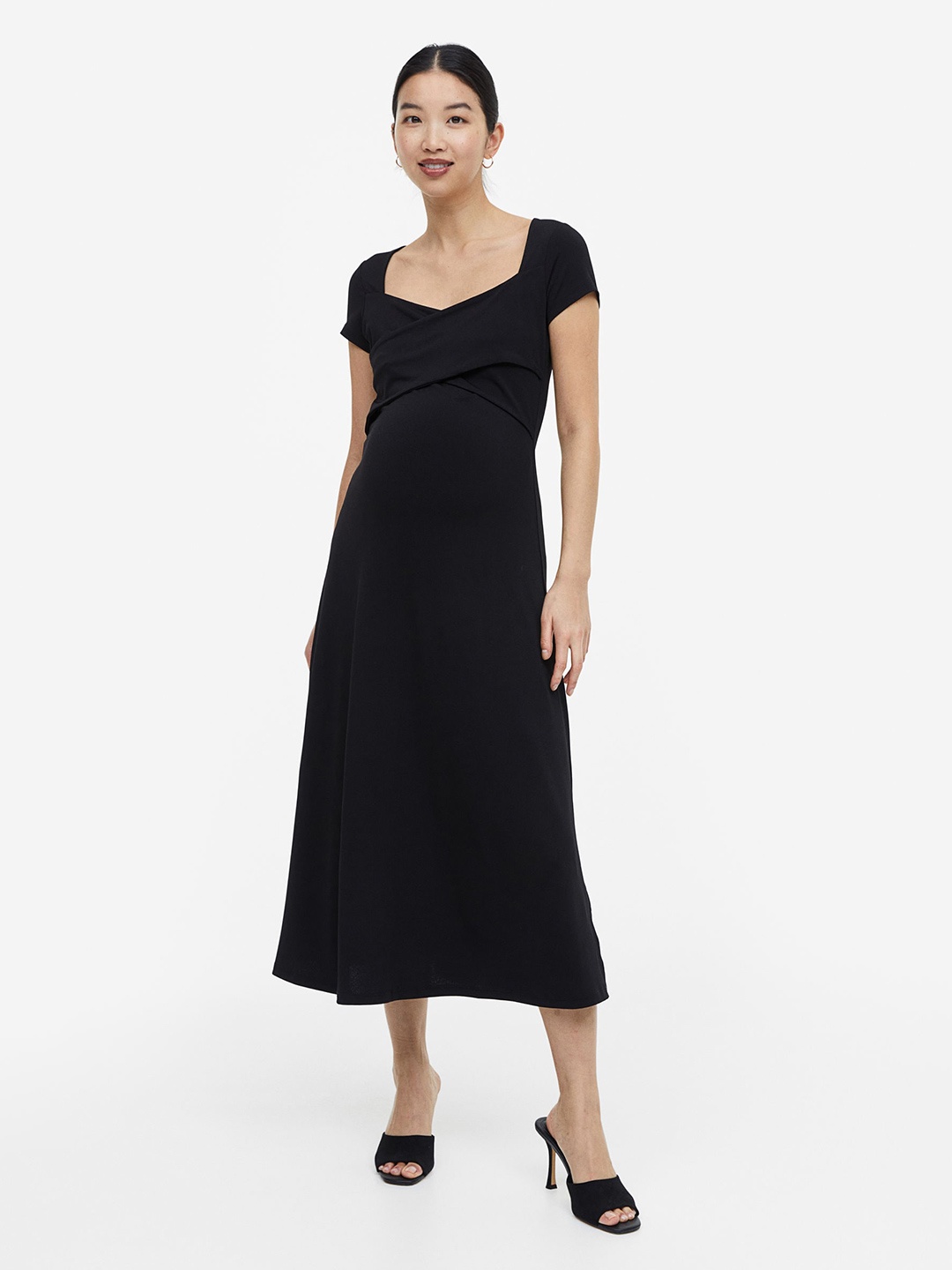 

H&M MAMA Before & After Nursing Dress, Black