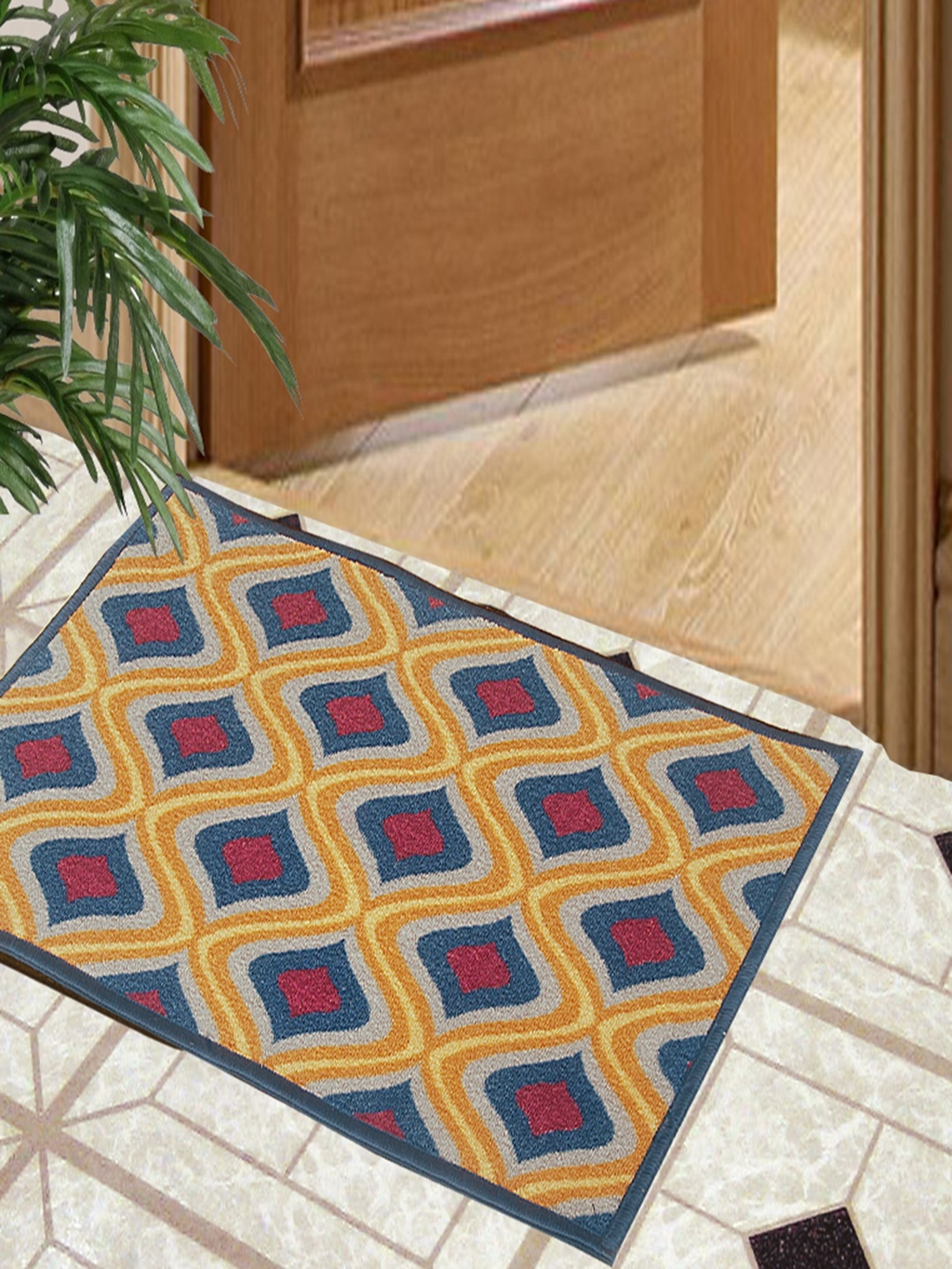 

BIANCA Beige Splender Anti-skid Woven Design Doormat