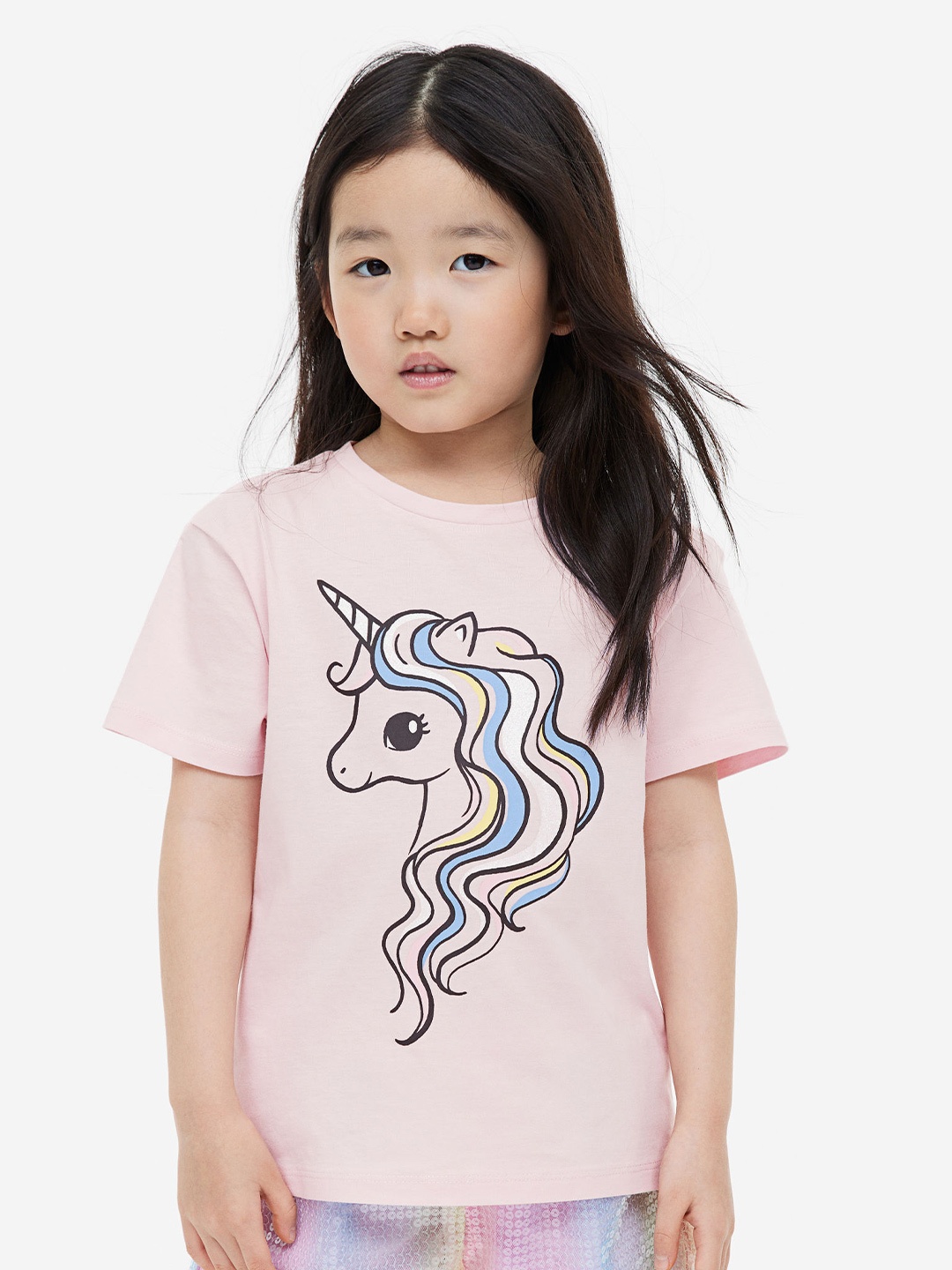 

H&M Girls Printed T-Shirt, Pink