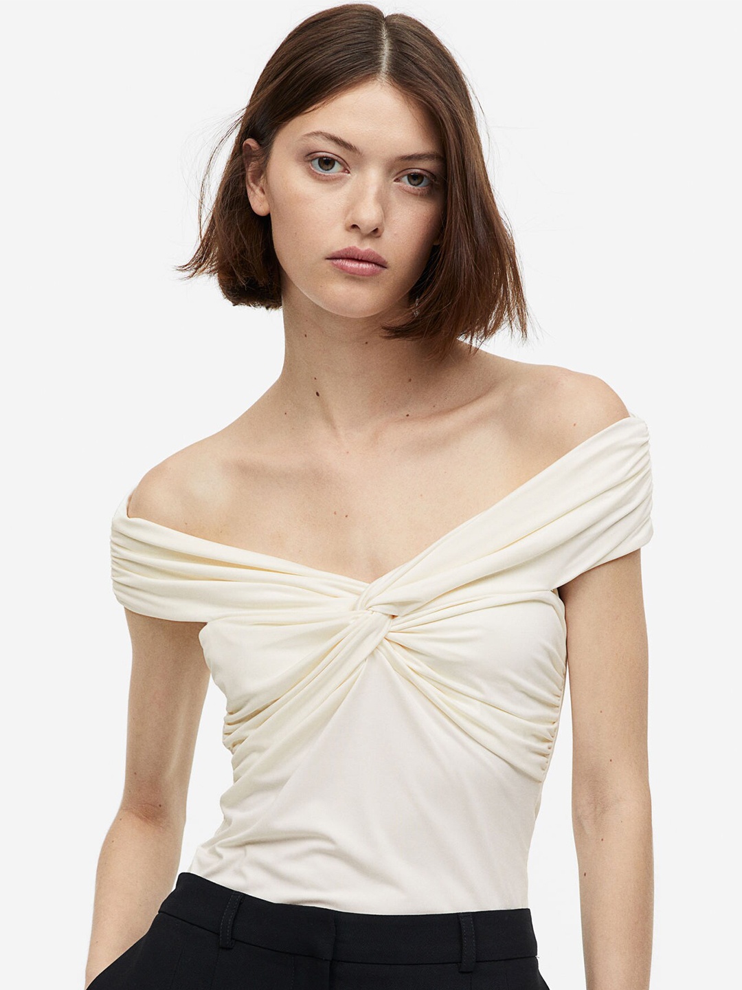 

H&M Off-The-Shoulder Top, White
