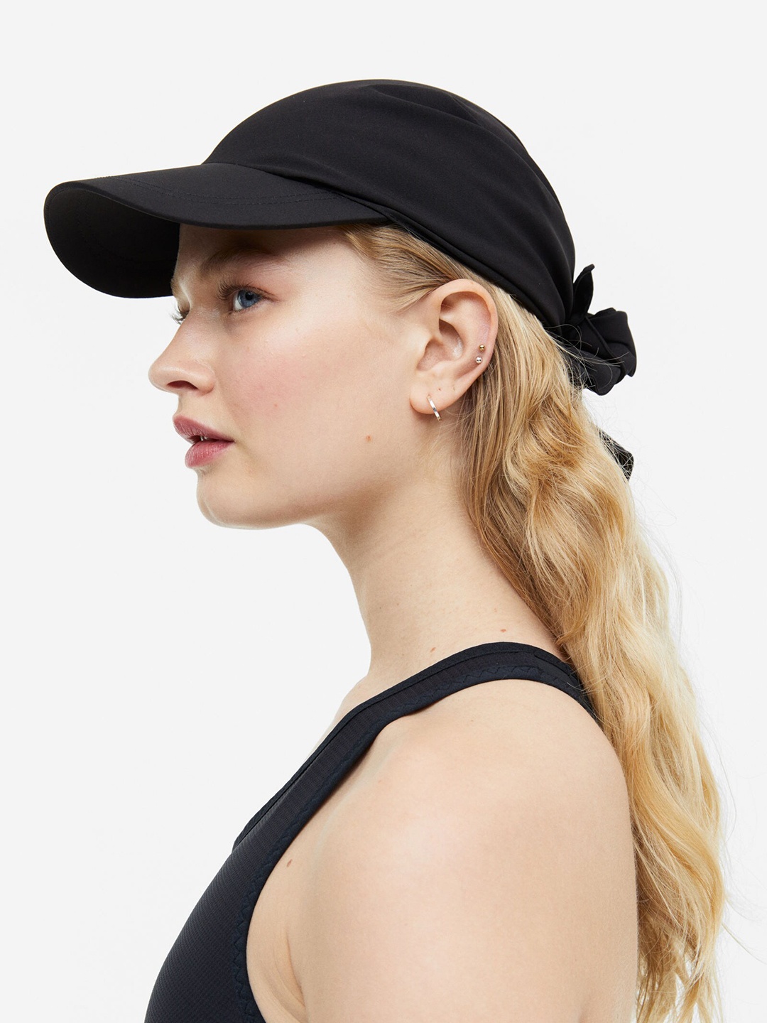 

H&M Women Tie-Back Sports Cap, Black
