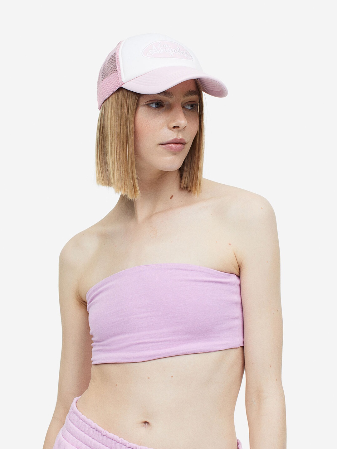 

H&M Women Mesh Back Cap, White