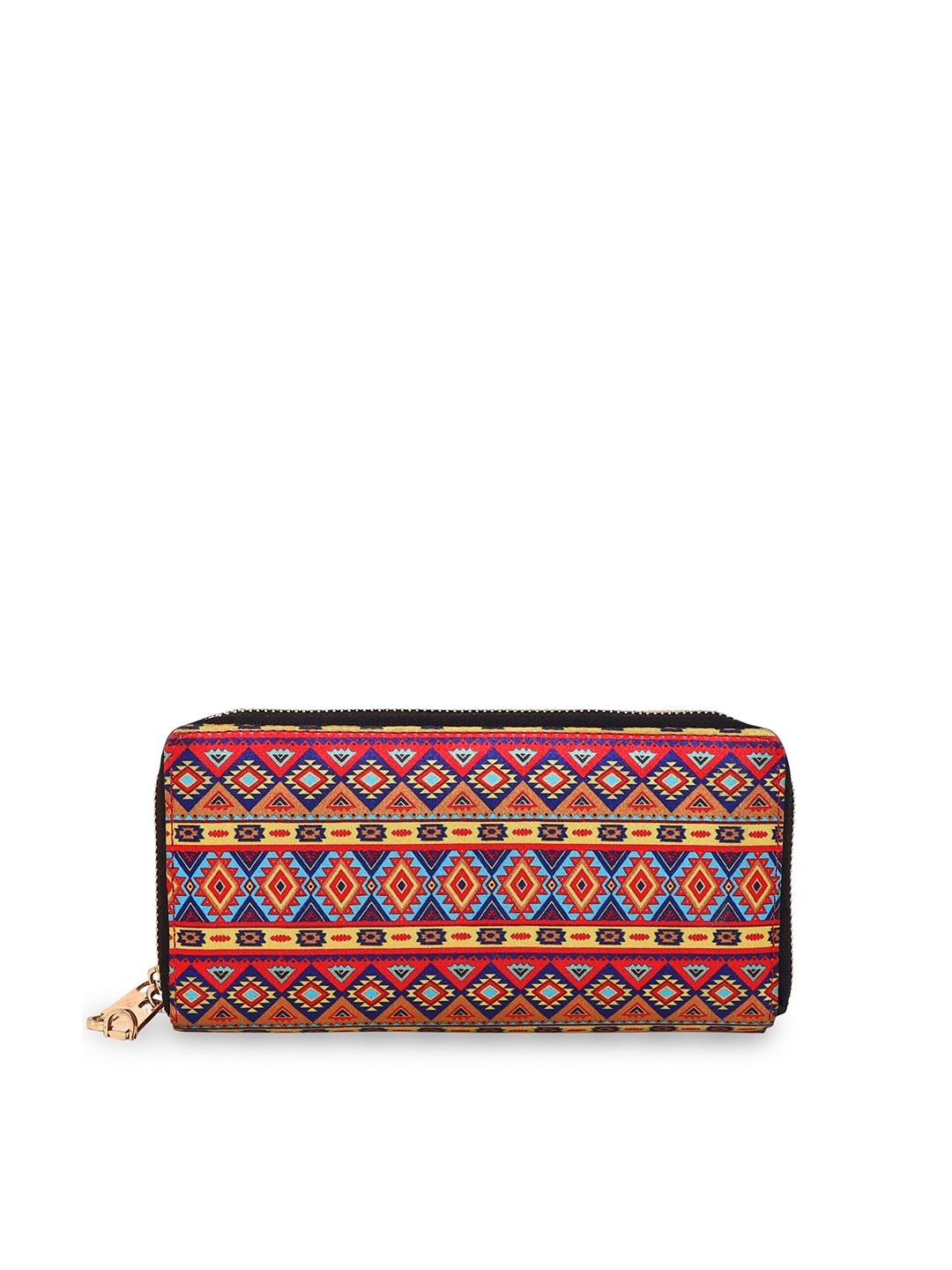 

Sabhyata Women Ethnic Motifs Printed Zip Around Wallet, Pink