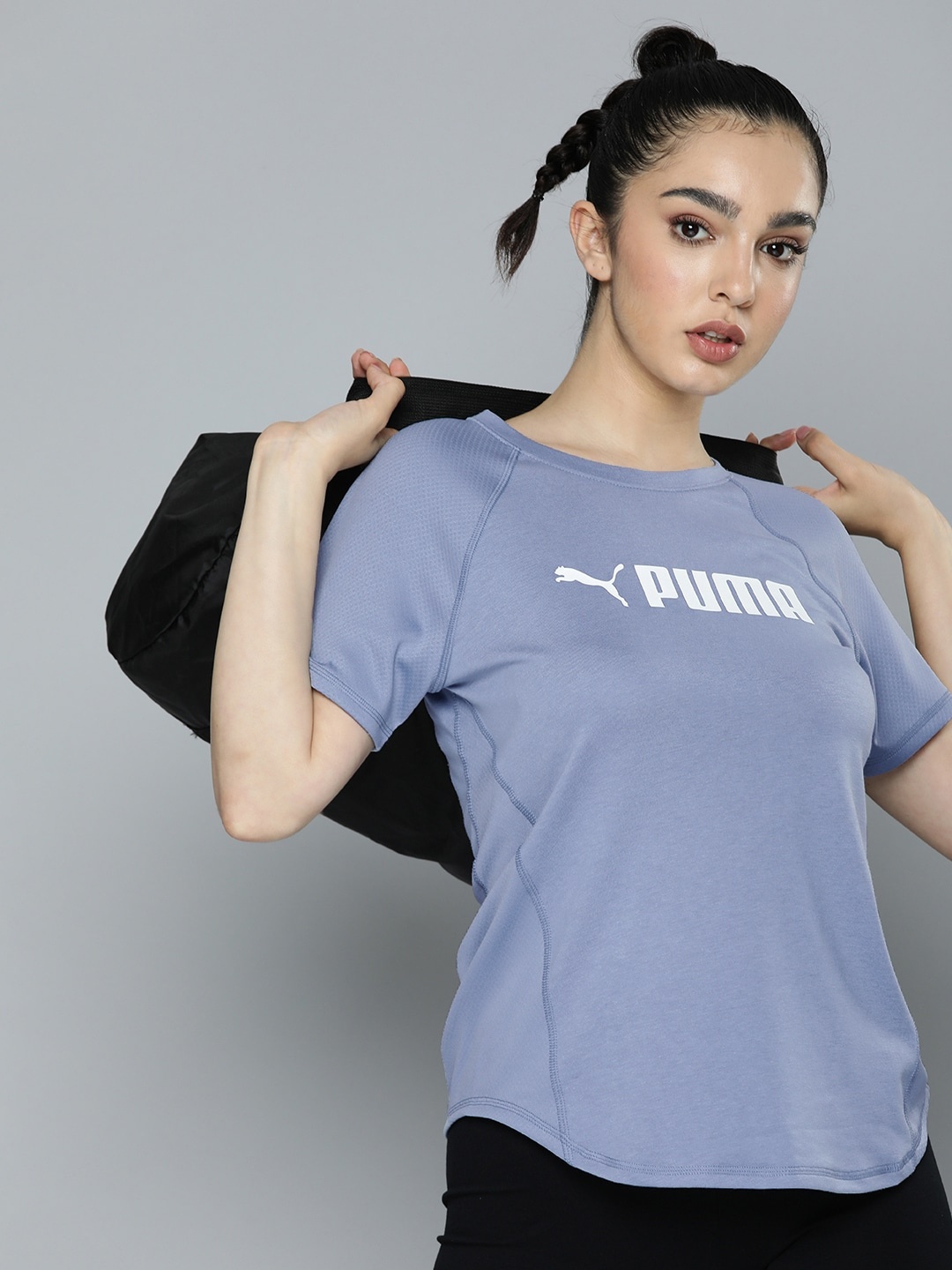 

Puma Brand Logo Printed dryCELL Fit Regular Fit Training T-shirt, Lavender